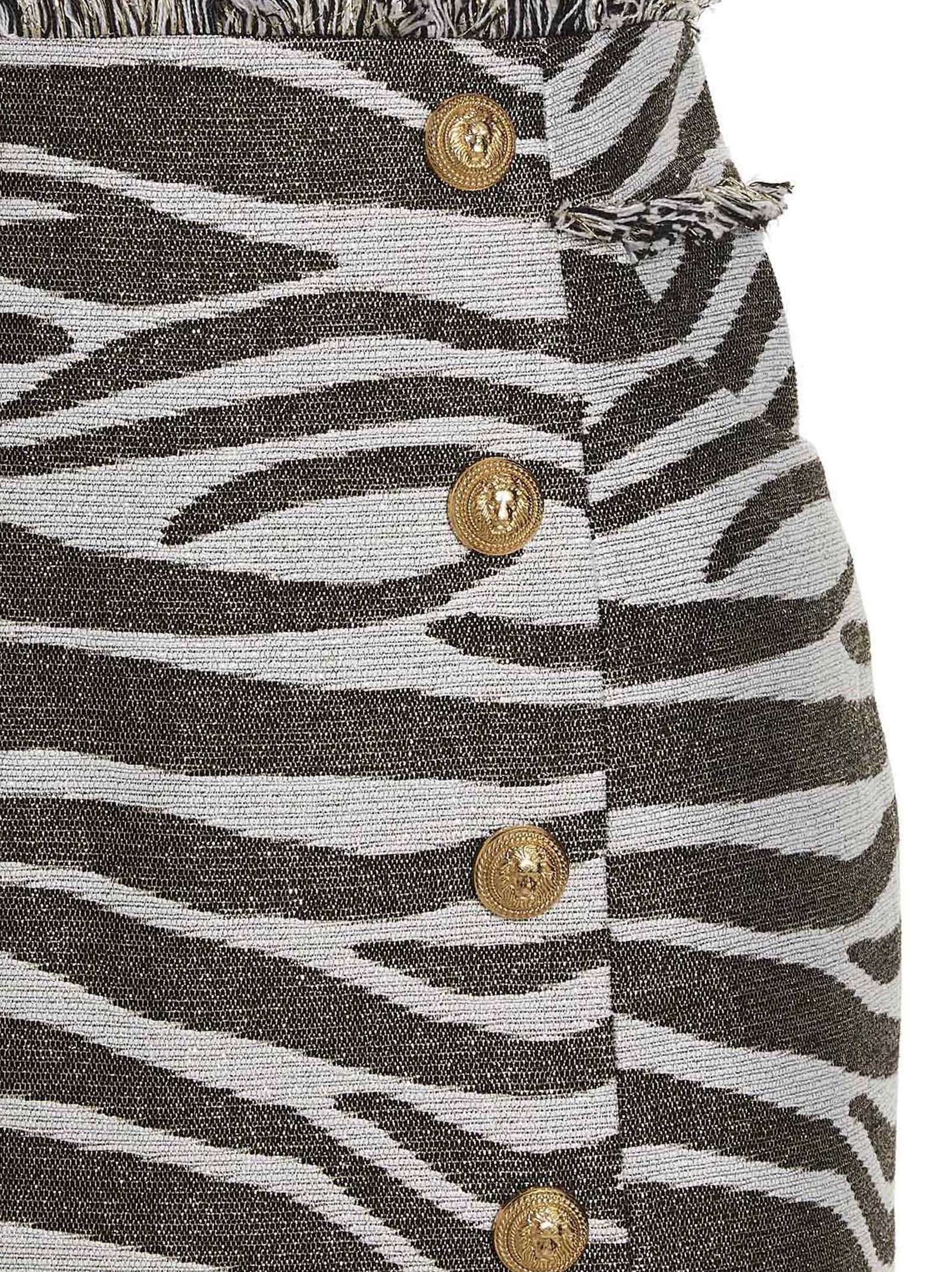 'Lurex Zebra' skirt AF1LB815VC80GAD (Balmain / スカート ) | Balmain (バルマン)(2)