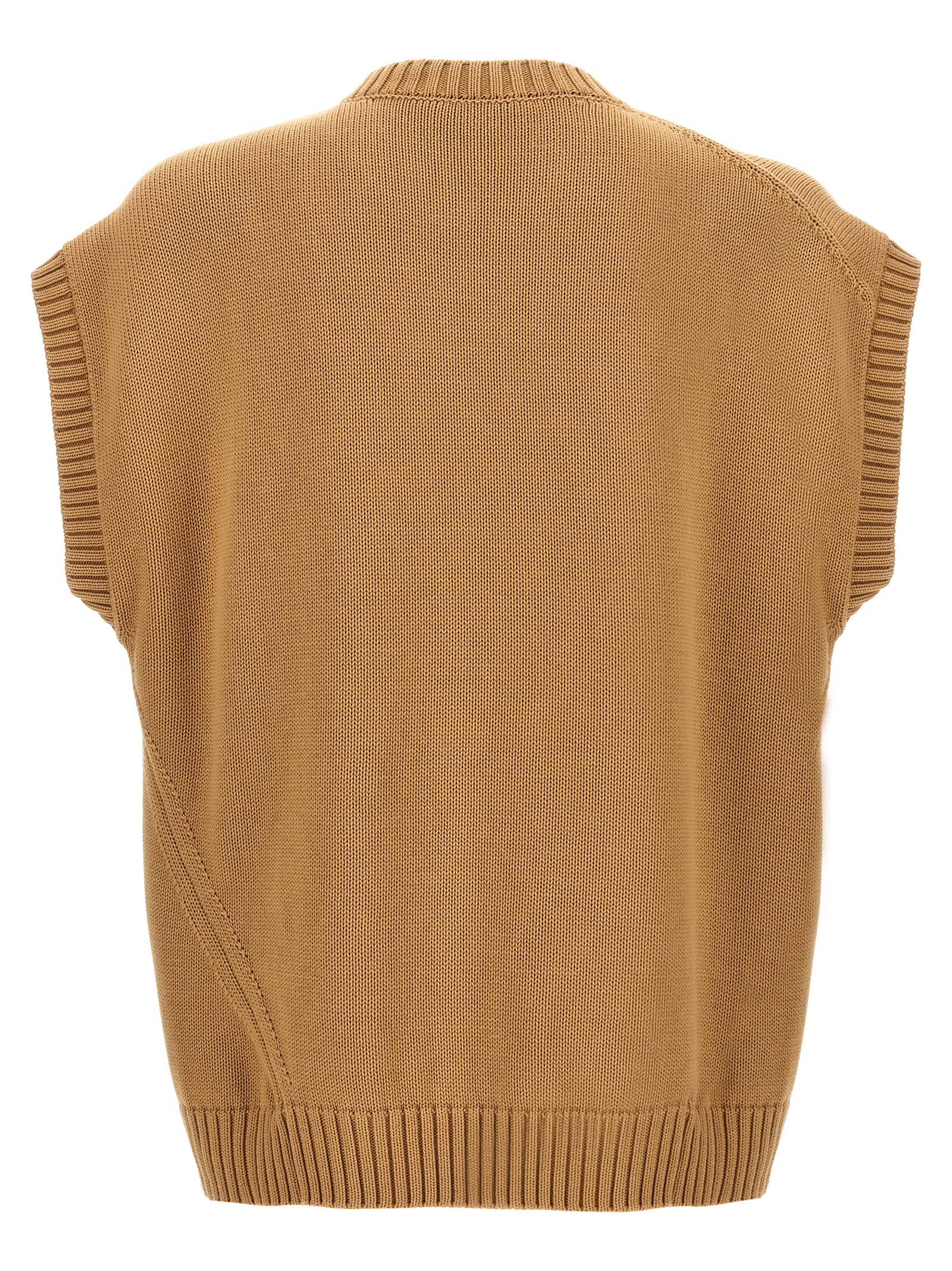 Knit vest HMMY75002THY601MEDIUMBEIGE (HED MAYNER / カジュアルジャケット・ベスト ) | HED MAYNER (ヘド メイナー)(1)