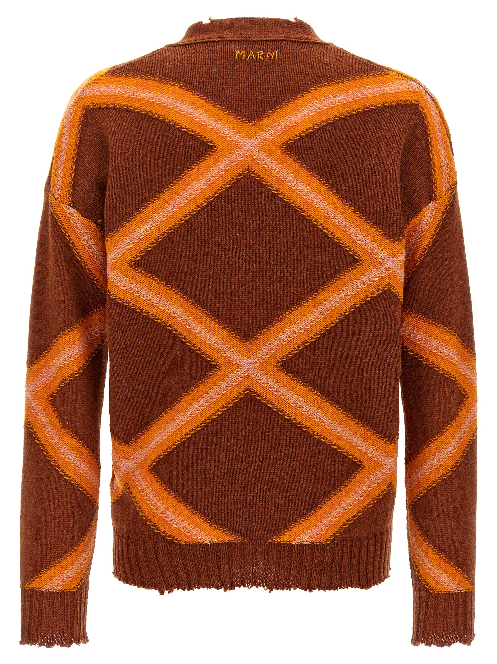 'Broken Macro Argyle' cardigan CDMG0134Q0UFH946ARM36 (Marni / ニット・セーター・カーディガン ) | Marni (マルニ)(1)