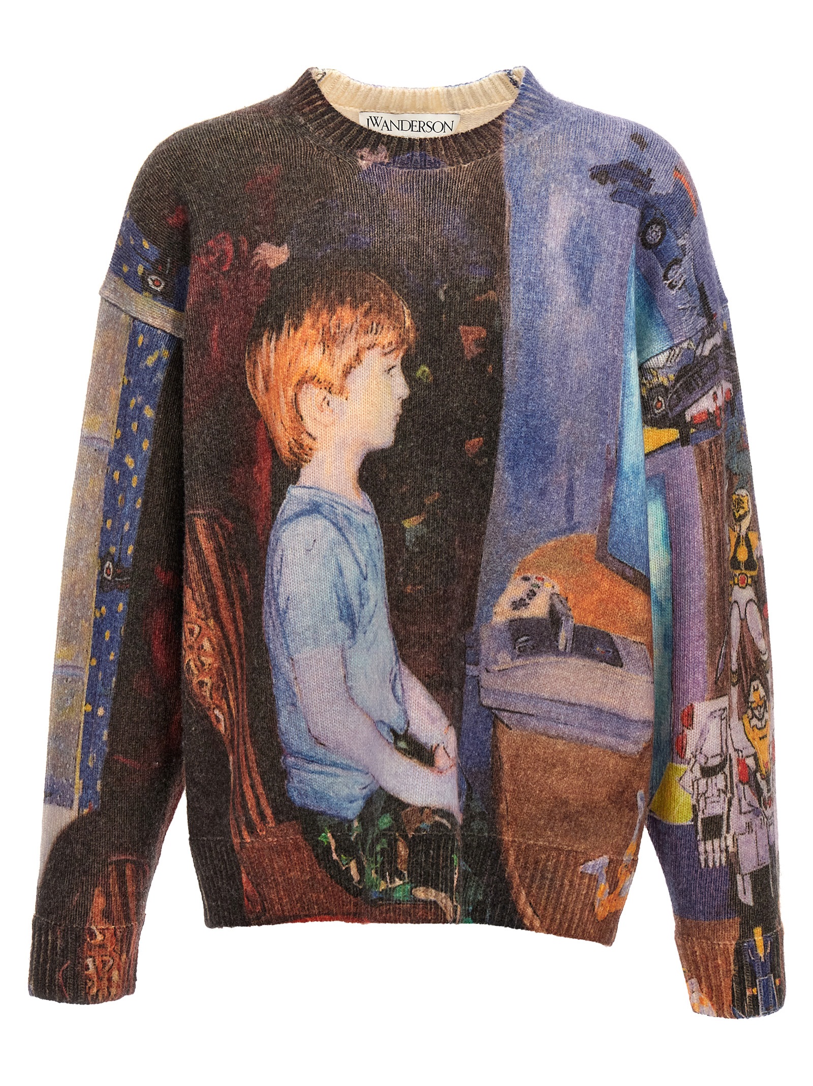 'Computer' print sweater KW1222YN0373800 (JW Anderson / ニット・セーター・カーディガン ) | JW Anderson (ジェイダブリュー アンダーソン)