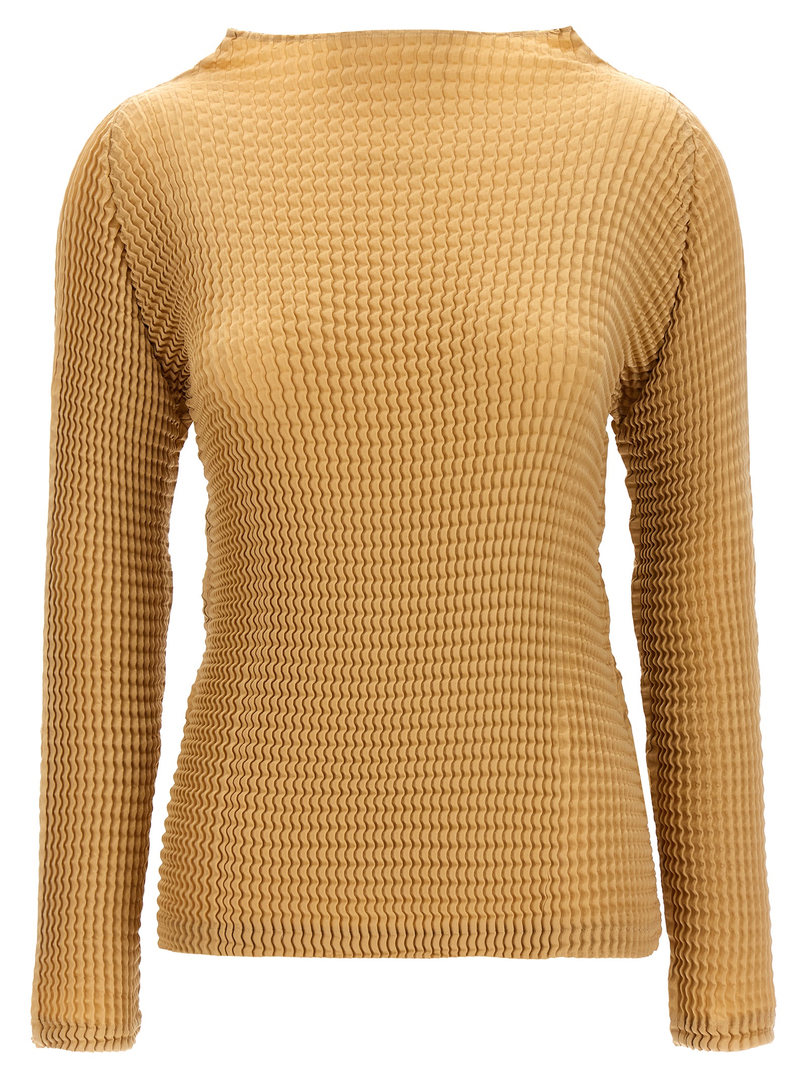 'Suede Like Pleats' blouse IM48FJ10540 (ISSEY MIYAKE / シャツ・ブラウス ) | ISSEY MIYAKE (イッセイ ミヤケ)