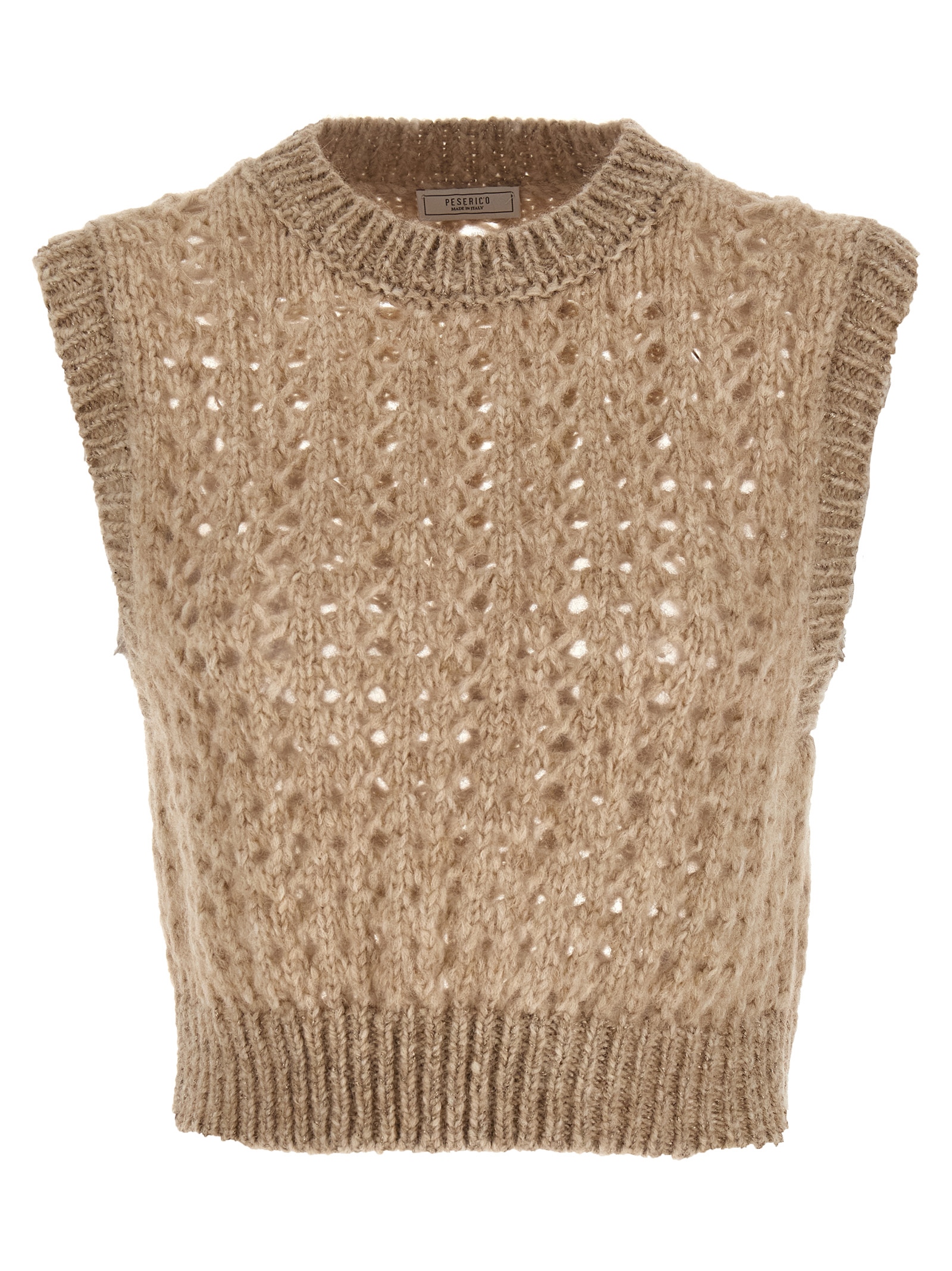 Lurex tricot vest A98185F039196C47C (PESERICO / ベスト ) | PESERICO (ペセリコ)