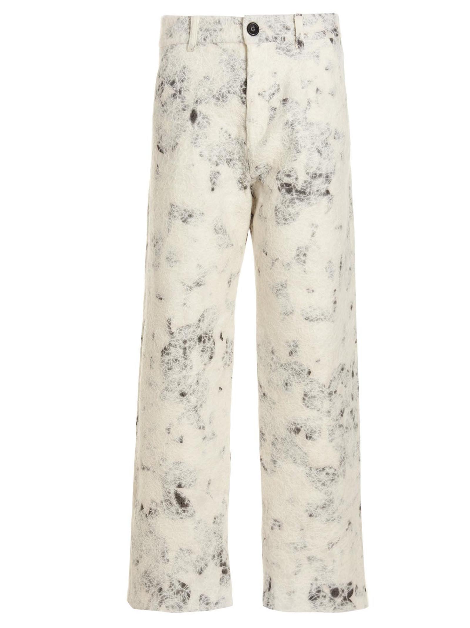 'Doomboh Work' pants DMBD006WHSKWHITEMOHAIRONFLORALSILK (VITELLI / パンツ ) | VITELLI (ヴィテッリ)