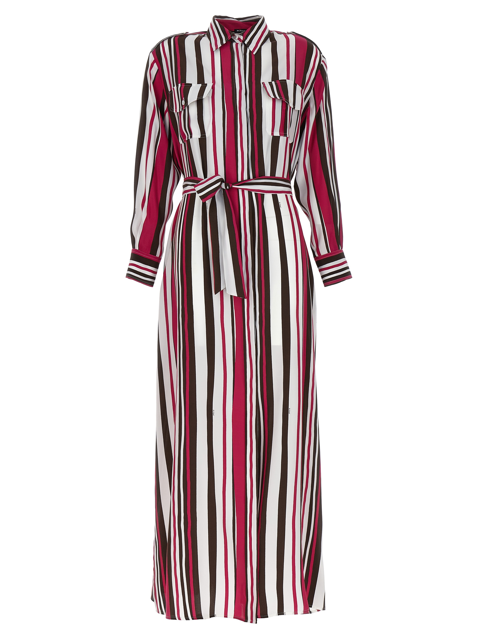 Striped shirt dress D47321K0978B03003 (Kiton / ワンピース・ドレス・オールインワン ) | Kiton (キートン)