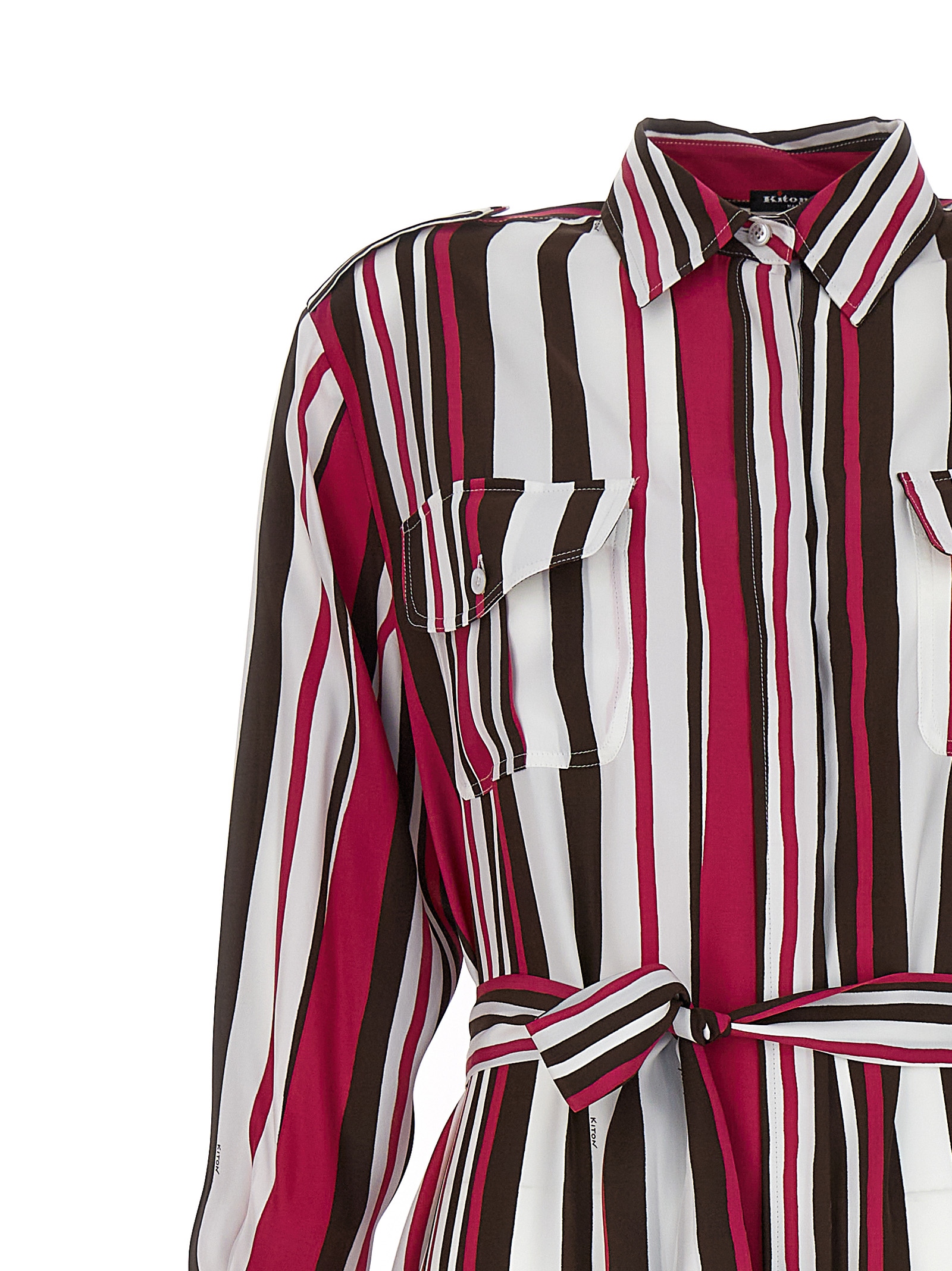 Striped shirt dress D47321K0978B03003 (Kiton / ワンピース・ドレス・オールインワン ) | Kiton (キートン)(2)
