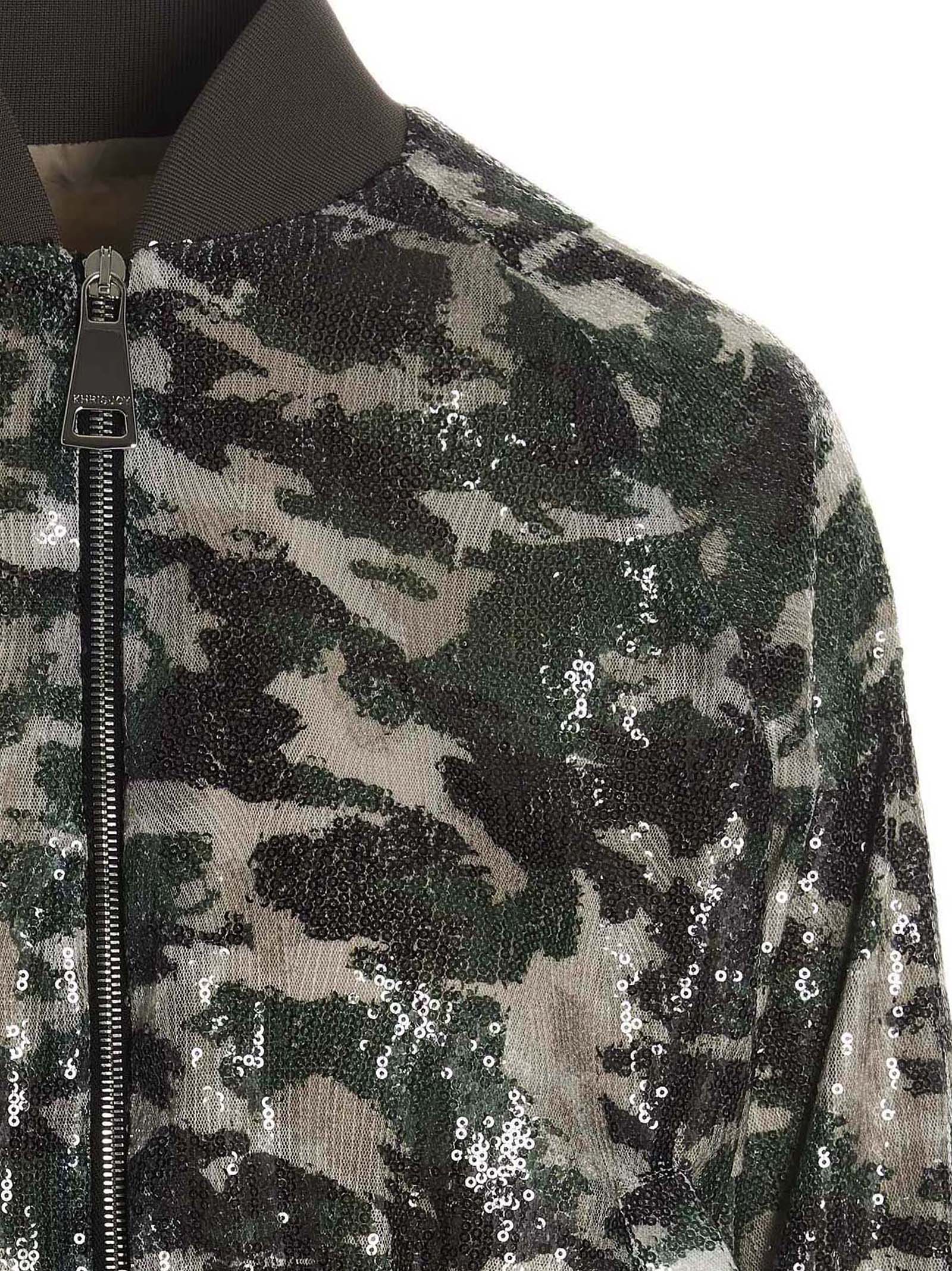 Sequin bomber jacket ESW001CAMPLTMIX68 (KHRISJOY / カジュアルジャケット・ベスト ) | KHRISJOY (クリスジョイ)(2)