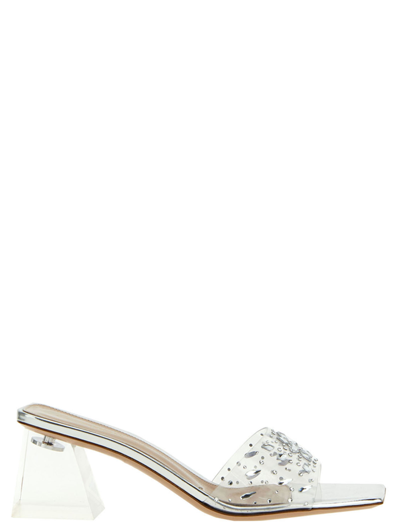 Laminated rhinestone sandals G1607055PLEGMETRASPSILVERTRAR (Gianvito Rossi / サンダル ) | Gianvito Rossi (ジャンヴィト ロッシ)