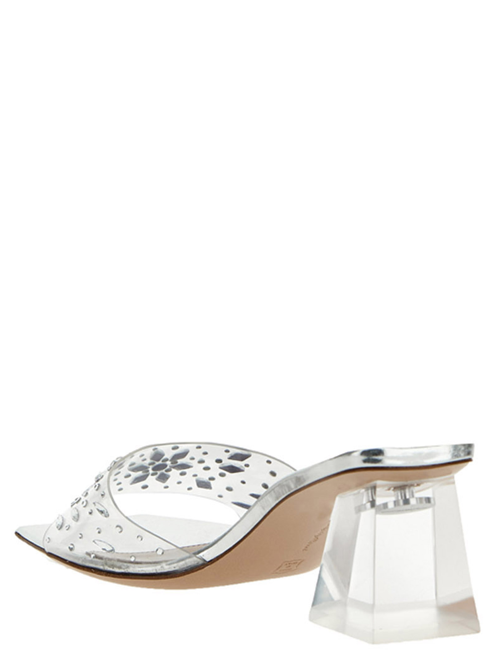 Laminated rhinestone sandals G1607055PLEGMETRASPSILVERTRAR (Gianvito Rossi / サンダル ) | Gianvito Rossi (ジャンヴィト ロッシ)(1)