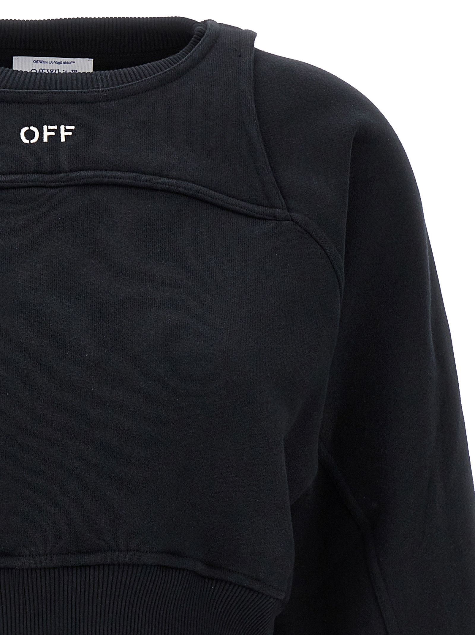Logo embroidery sweatshirt OWBA071F23JER00110011001 (Off-White / スウェット・フーディー ) | Off-White (オフホワイト)(2)