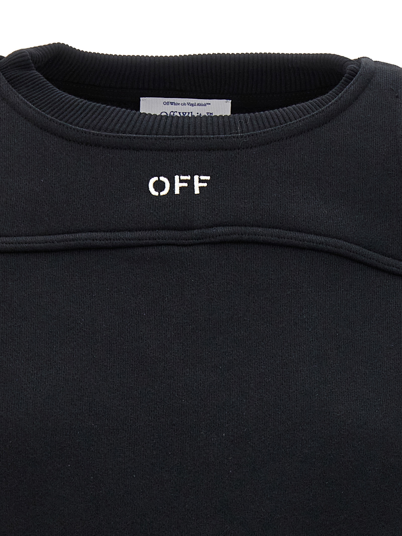 Logo embroidery sweatshirt OWBA071F23JER00110011001 (Off-White / スウェット・フーディー ) | Off-White (オフホワイト)(3)