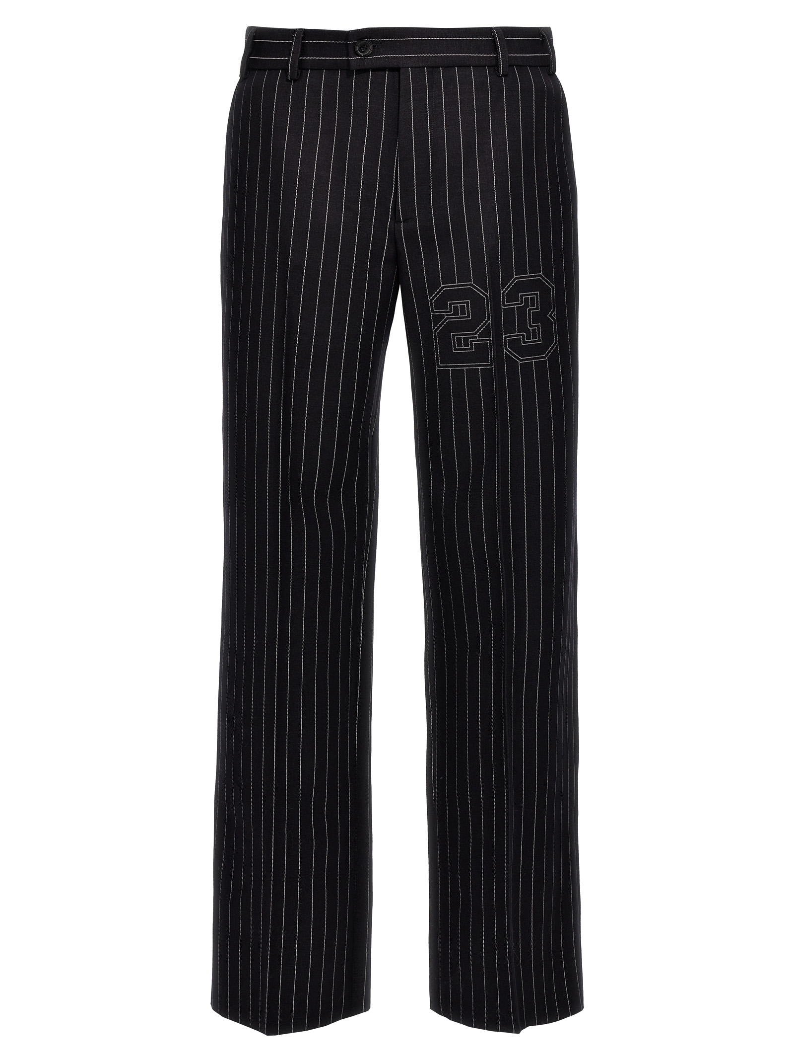'23 pinstripes' trousers OMCO033S24FAB00247474747 (Off-White / パンツ ) | Off-White (オフホワイト)