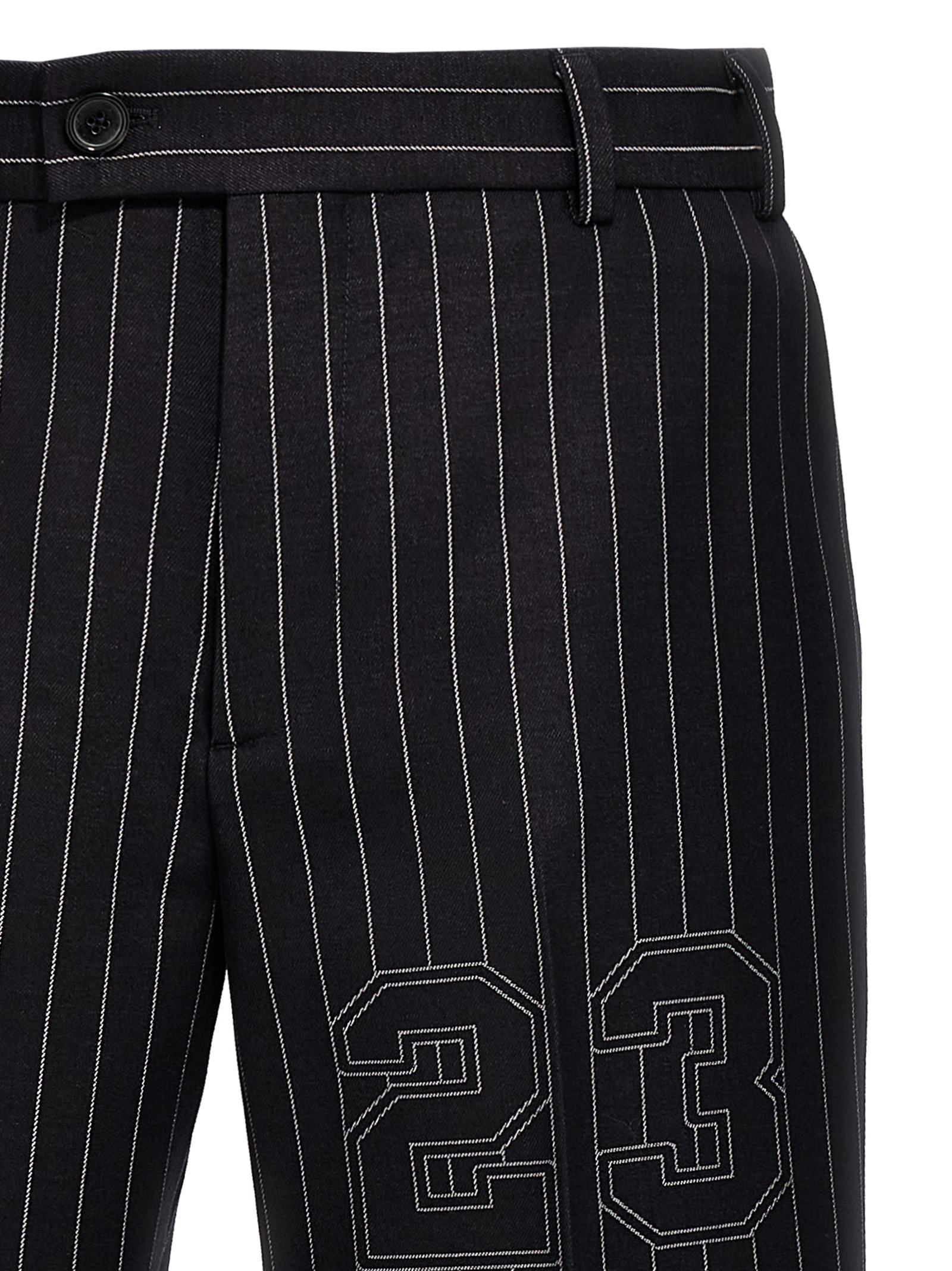'23 pinstripes' trousers OMCO033S24FAB00247474747 (Off-White / パンツ ) | Off-White (オフホワイト)(2)