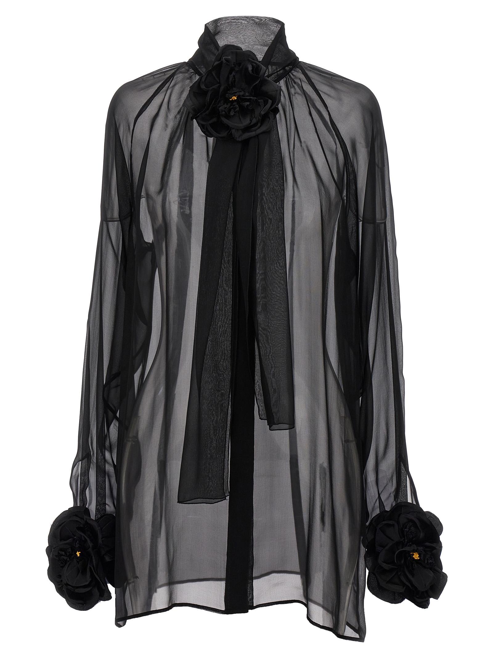 Rose chiffon shirt F5S25TFU1ATN0000 (Dolce & Gabbana / シャツ・ブラウス ) | Dolce & Gabbana (ドルチェガッバーナ)