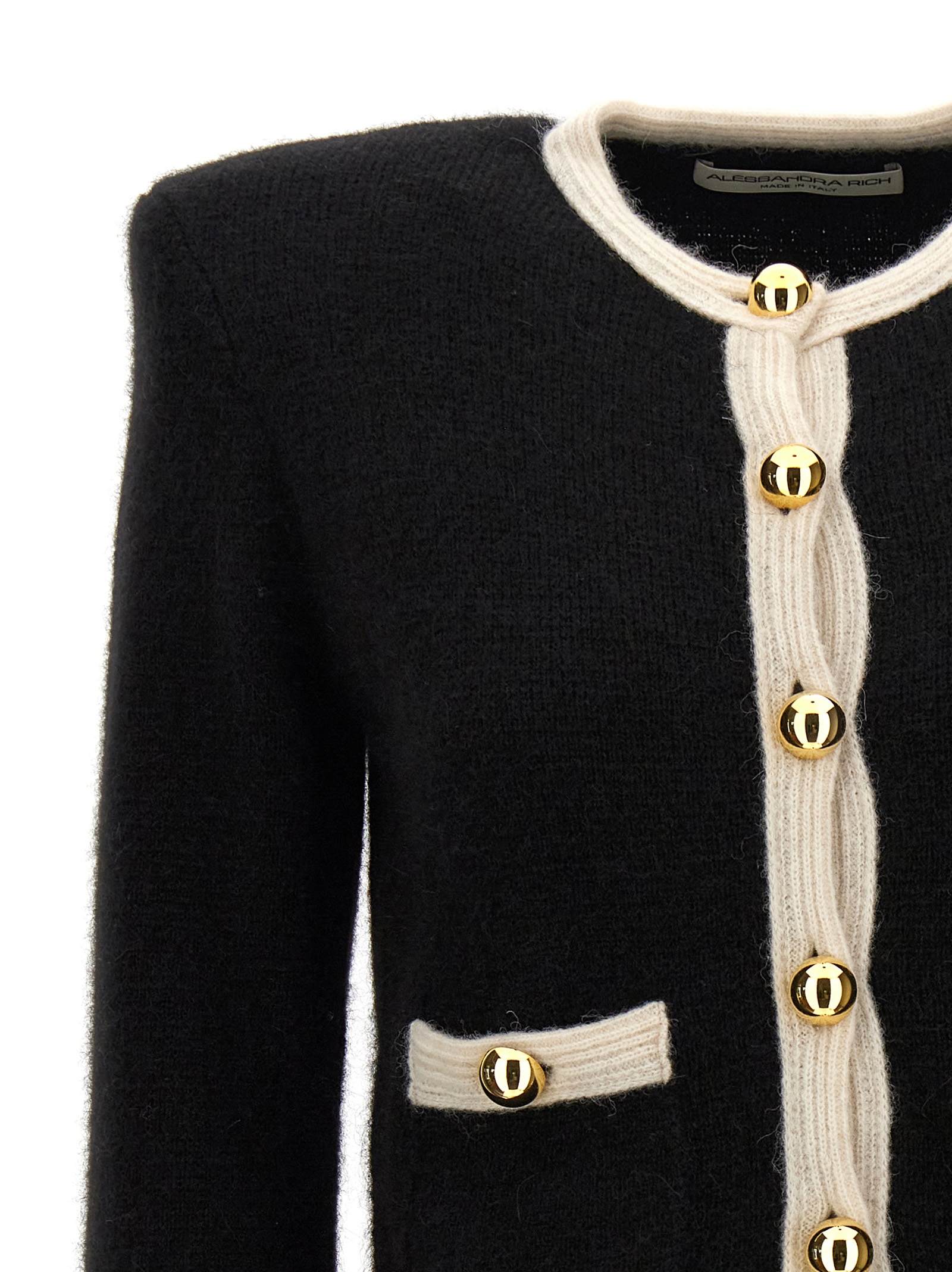 Alpaca cropped cardigan FABX39602325 (ALESSANDRA RICH / ニット・セーター・カーディガン ) | ALESSANDRA RICH (アレッサンドラ リッチ)(2)