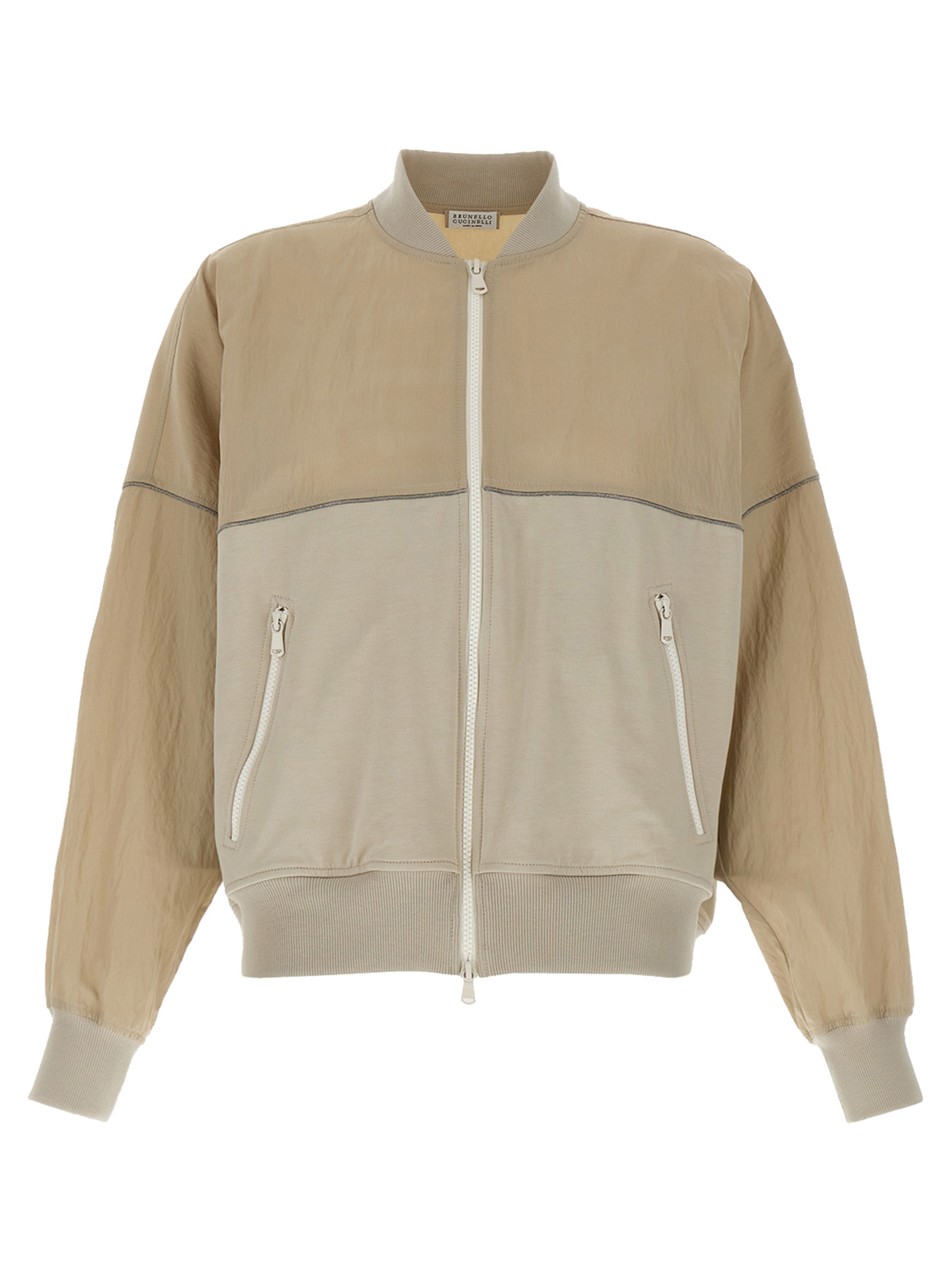Two-material sweatshirt MH827VE706C9732 (Brunello Cucinelli / スウェット・フーディー ) | Brunello Cucinelli (ブルネロ・クチネリ)