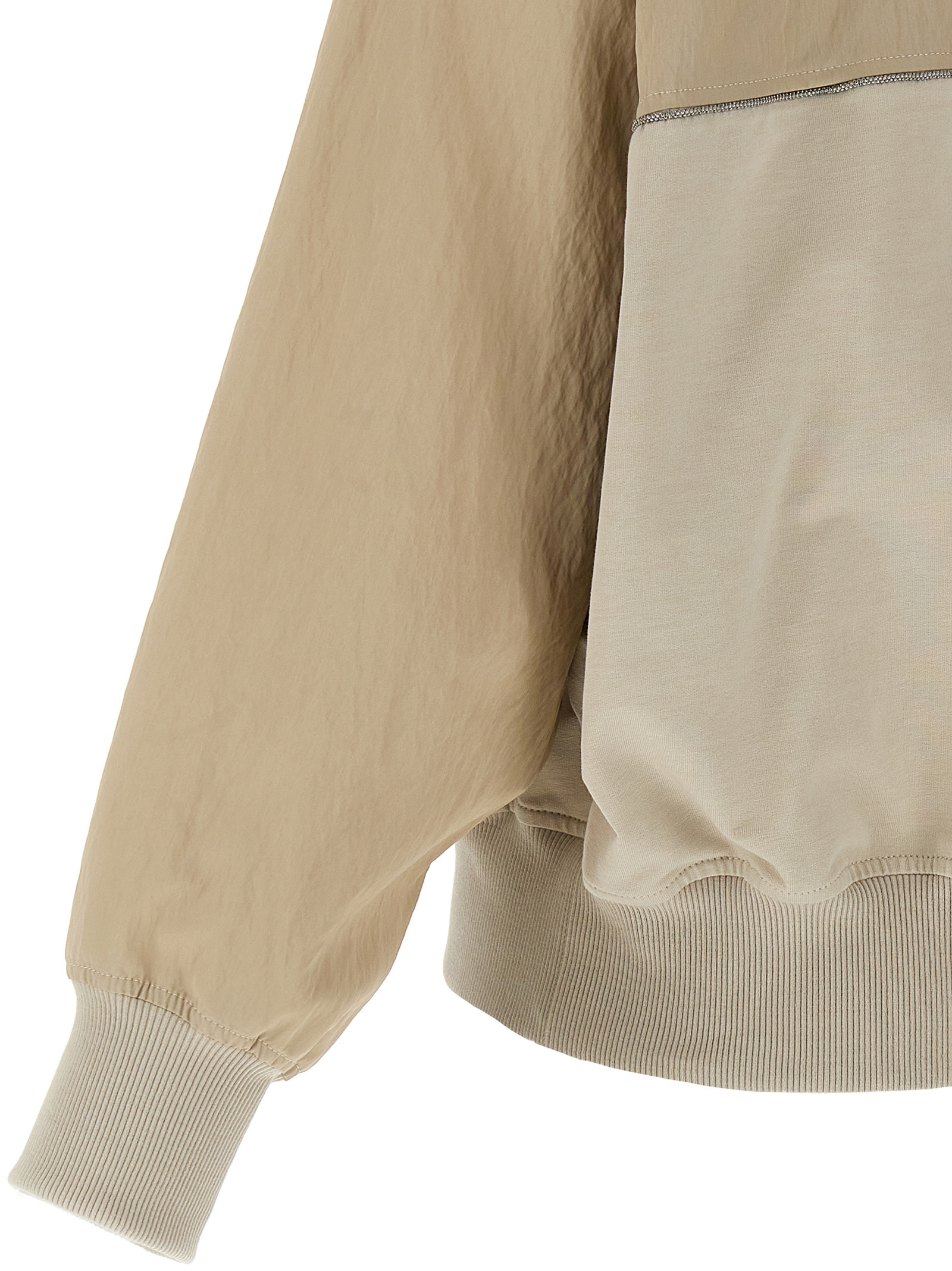 Two-material sweatshirt MH827VE706C9732 (Brunello Cucinelli / スウェット・フーディー ) | Brunello Cucinelli (ブルネロ・クチネリ)(3)