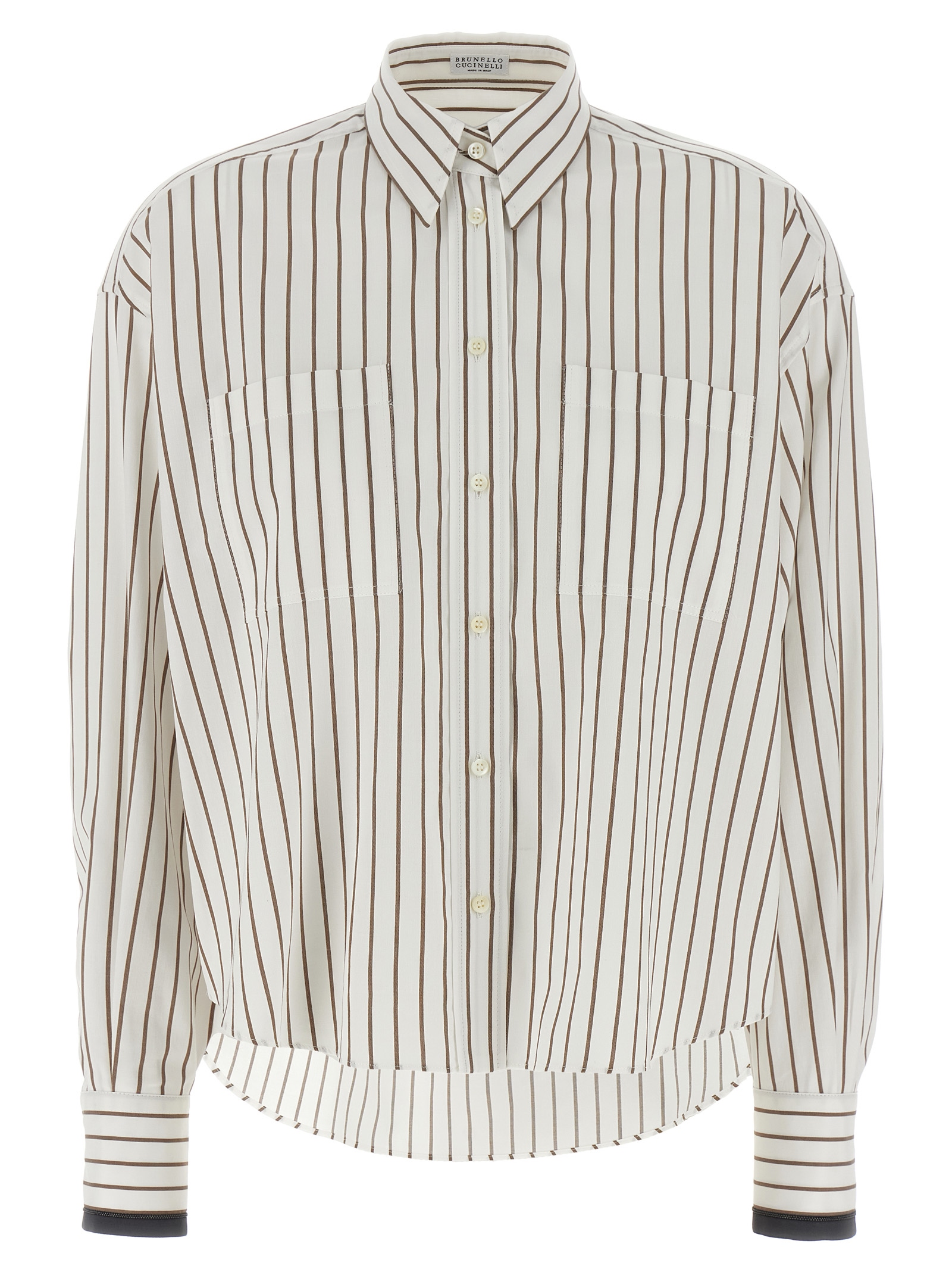 Monile cuffed shirt MA783RD606C015 (Brunello Cucinelli / シャツ・ブラウス ) | Brunello Cucinelli (ブルネロ・クチネリ)