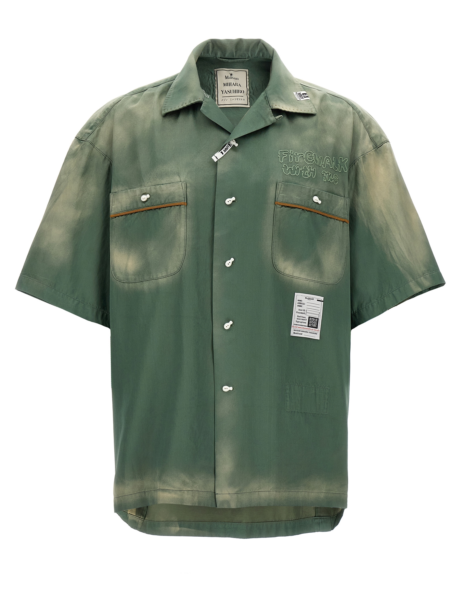'Bowling' shirt J14SH186KHAKI (Maison Mihara Yasuhiro / シャツ・ブラウス ) | Maison Mihara Yasuhiro (メゾン ミハラ ヤスヒロ)