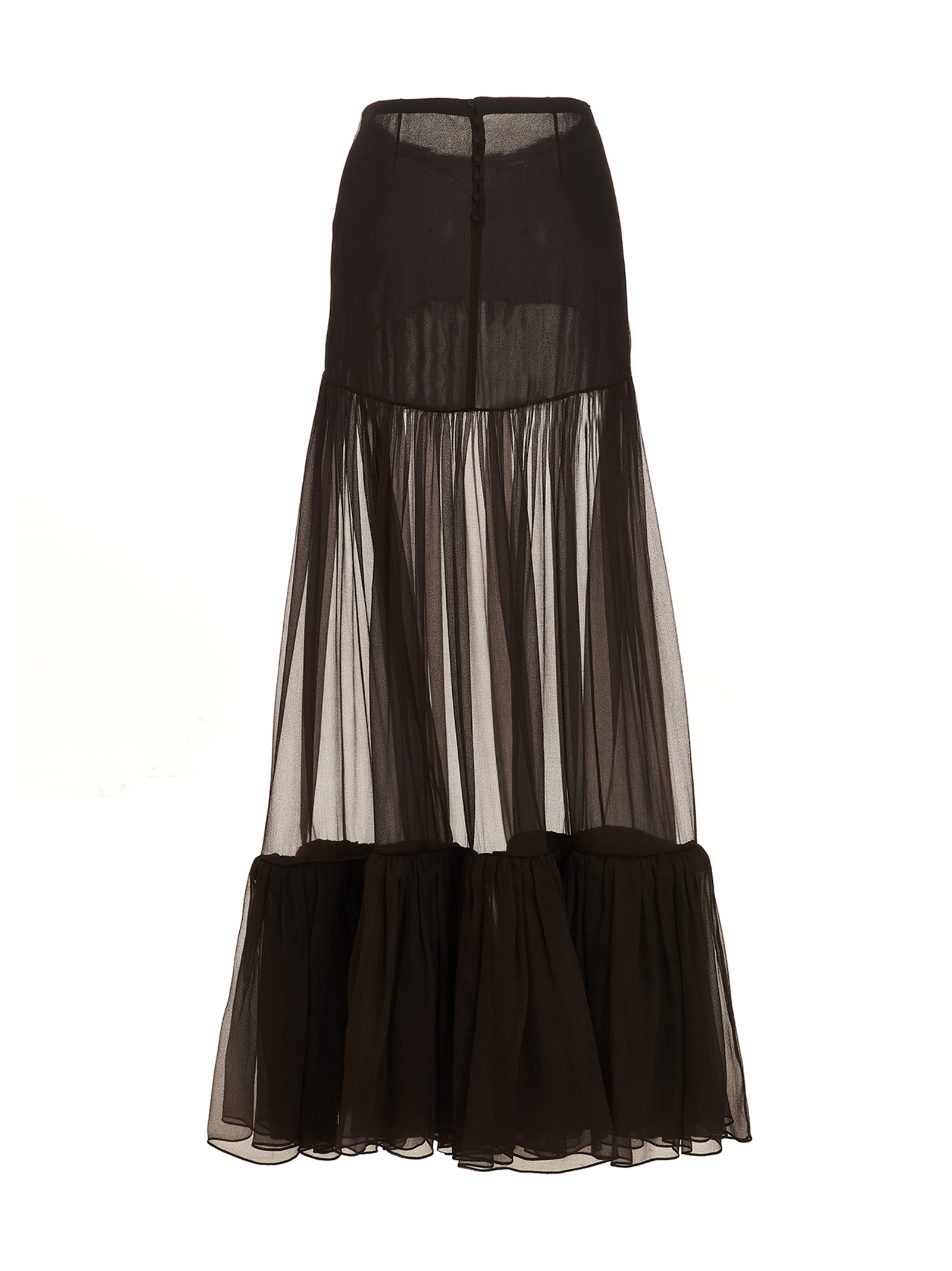 Flounced long skirt 723489Y430U2069 (Saint Laurent / スカート ) | Saint Laurent (サンローラン)(1)