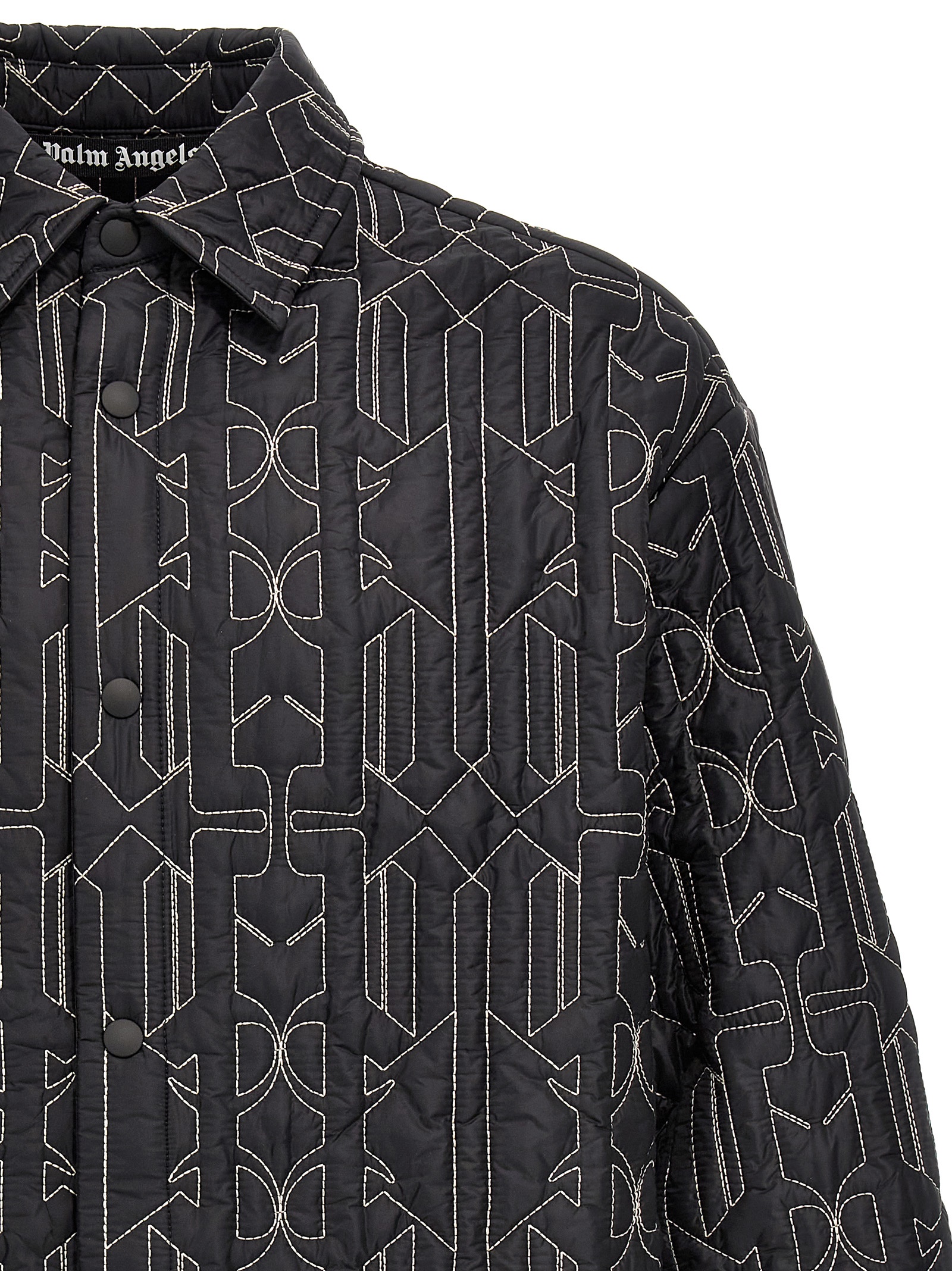 All Monogram Quilted Dover jacket PMEA251E23FAB00111031103 (Palm Angels / カジュアルジャケット・ベスト ) | Palm Angels (パームエンジェルス)(2)