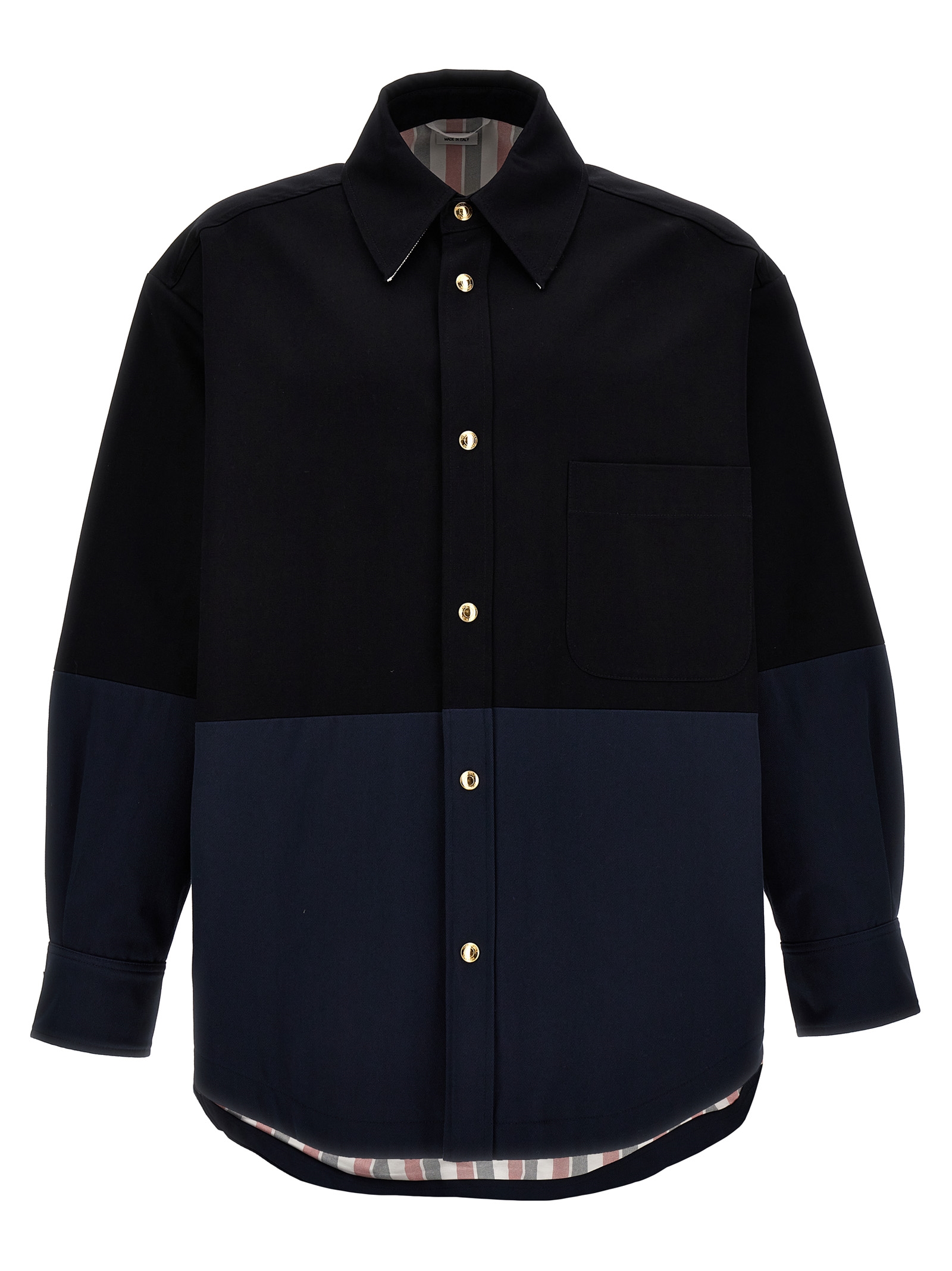 'Combo Snap' overshirt MJO219CF0175415 (Thom Browne / カジュアルジャケット ) | Thom Browne (トム・ブラウン)