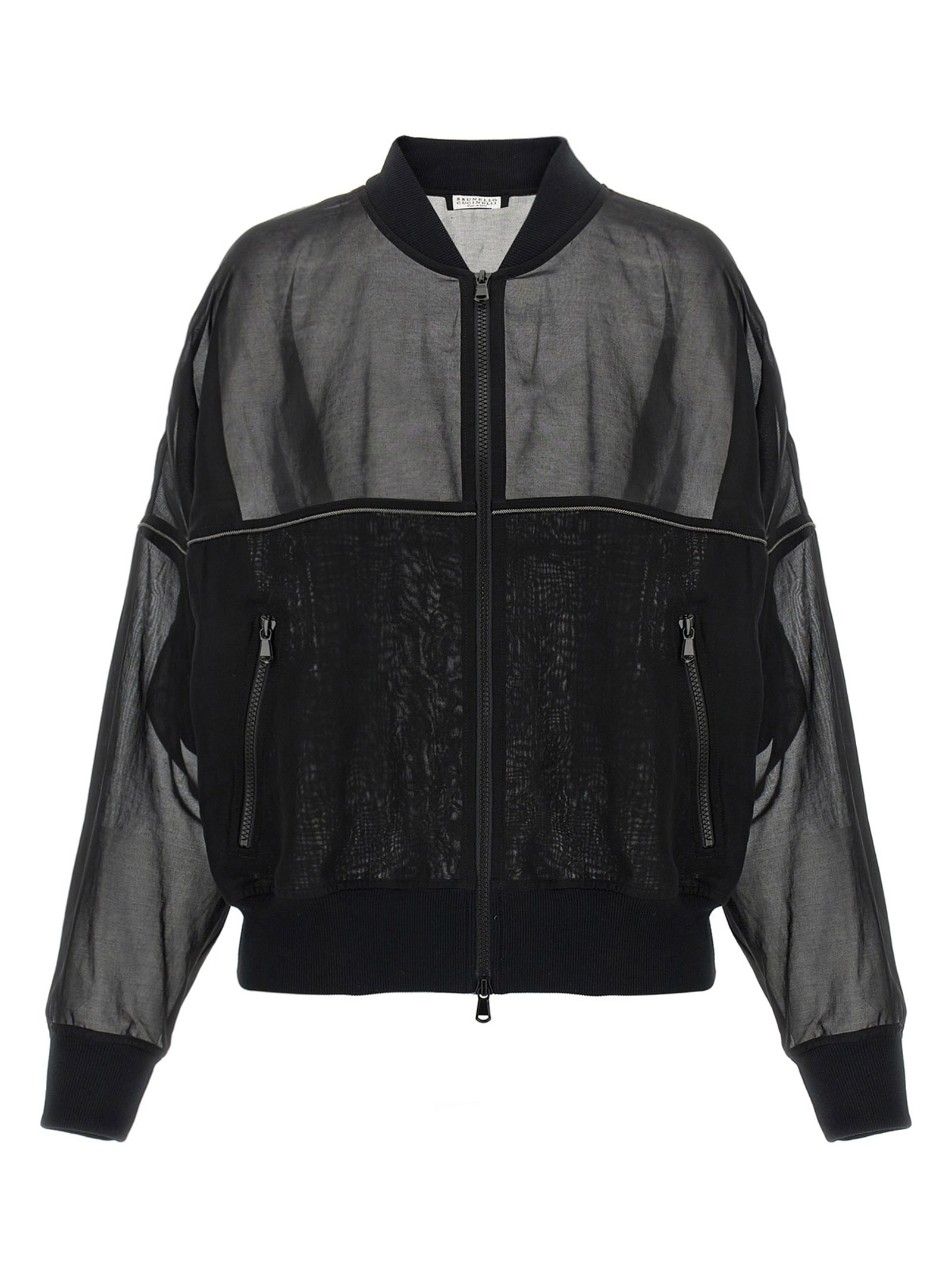 Organza bomber jacket MH911VE706C099 (Brunello Cucinelli / カジュアルジャケット・ベスト ) | Brunello Cucinelli (ブルネロ・クチネリ)
