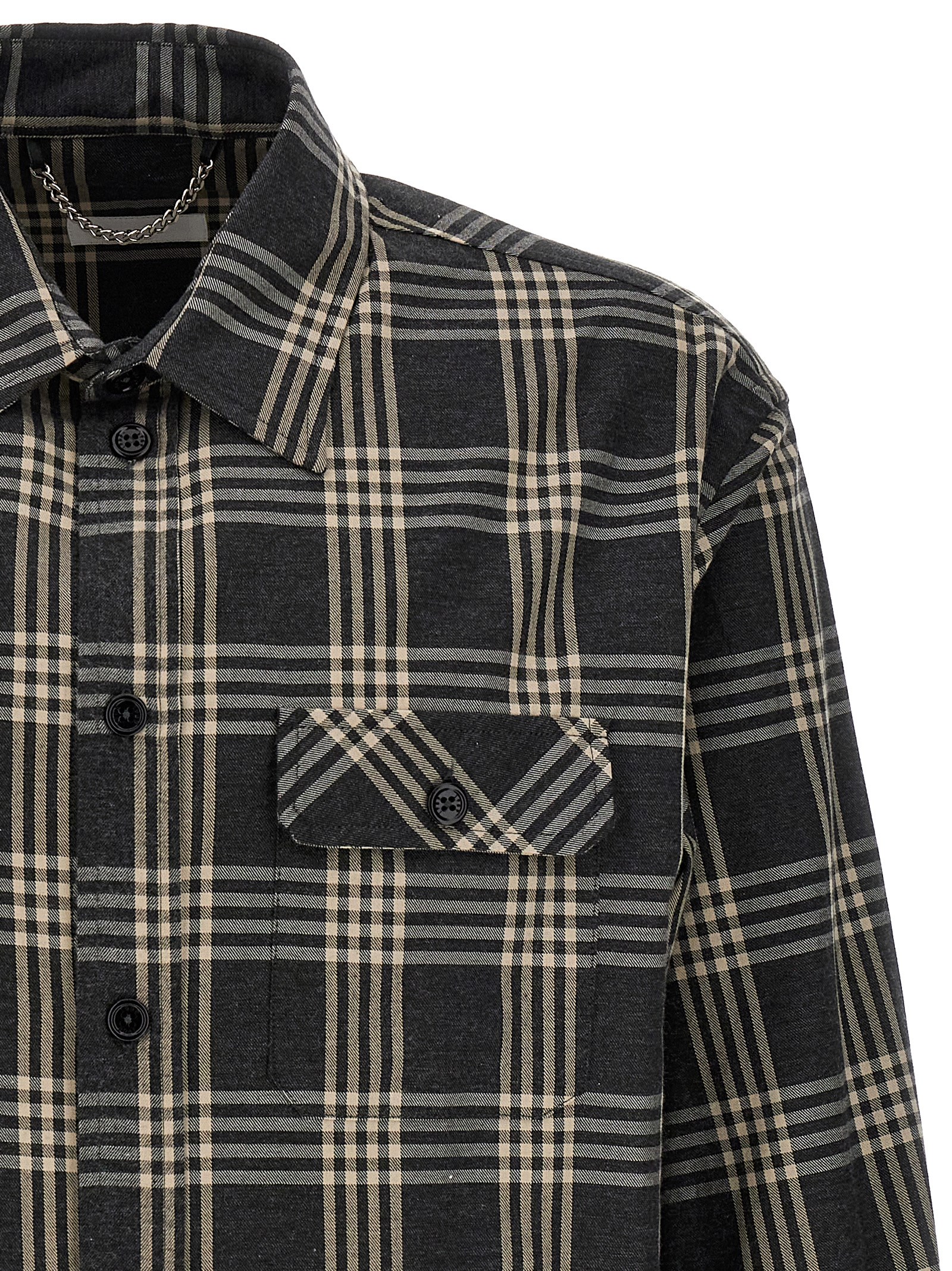 Logo shirt D0726GREYCHECK (1989 / シャツ・ブラウス ) | 1989 (ナインティーンエイティーナイン)(2)