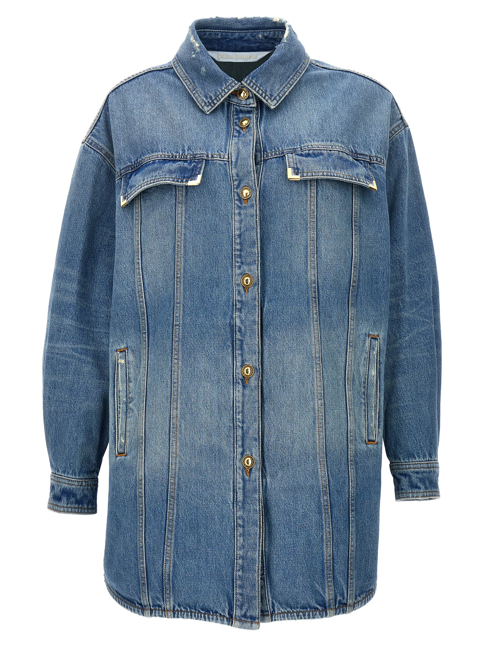 'Washed Logo' jacket PWYD021S24DEN00140404040 (Palm Angels / カジュアルジャケット ) | Palm Angels (パームエンジェルス)