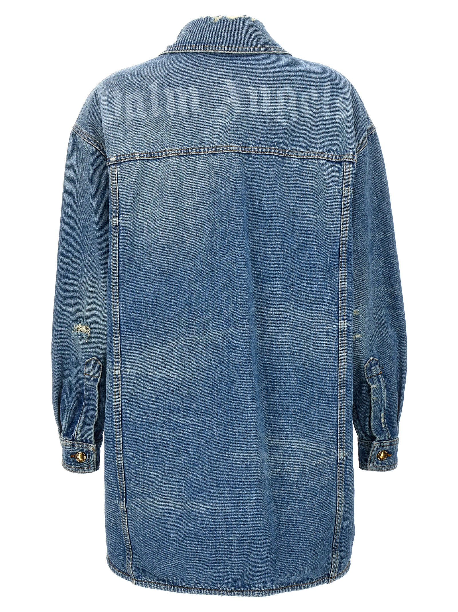 'Washed Logo' jacket PWYD021S24DEN00140404040 (Palm Angels / カジュアルジャケット ) | Palm Angels (パームエンジェルス)(1)