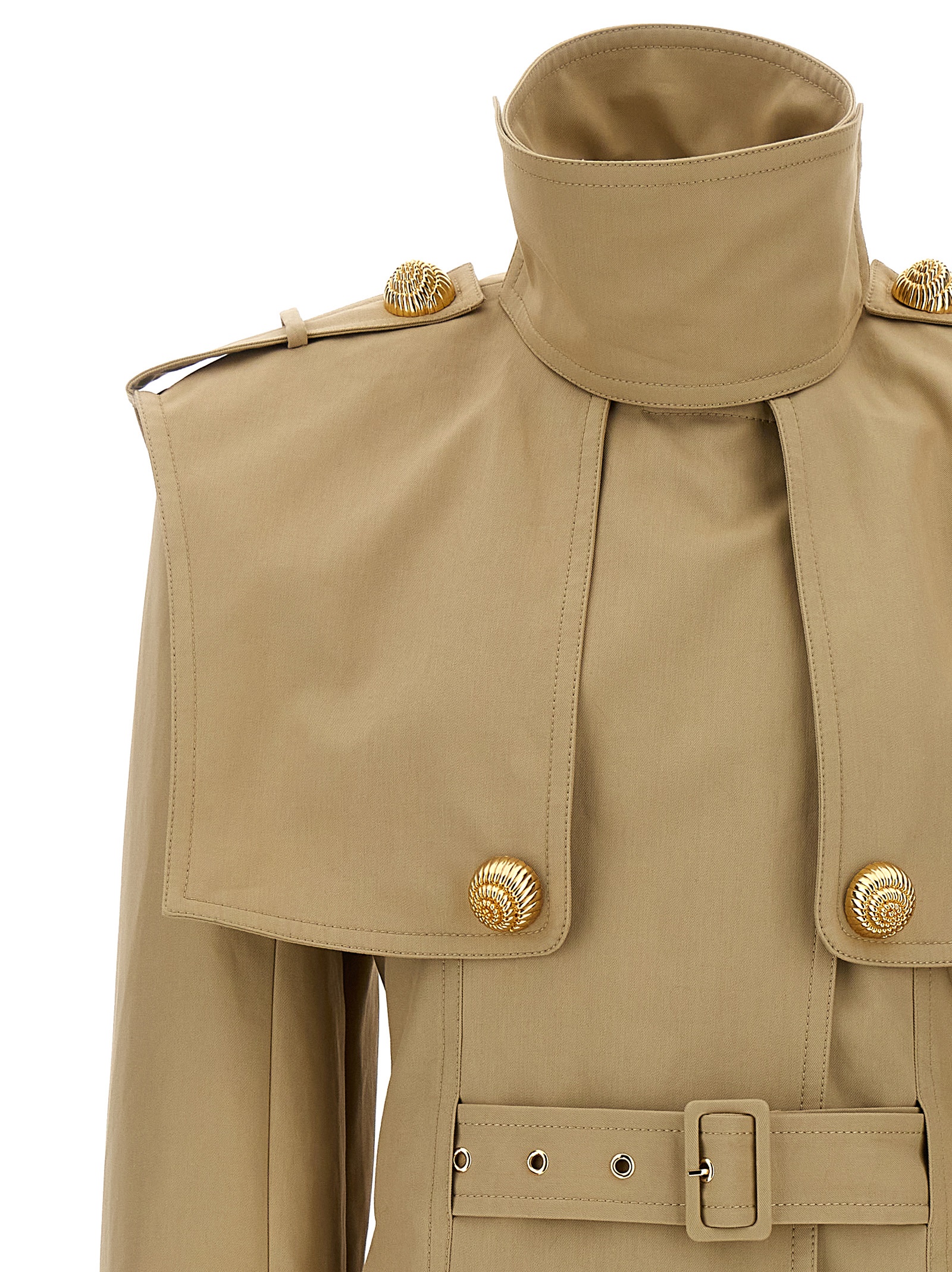 'Chiocciola' button trench coat DF0TL155CF480FK (Balmain / コート・ダウン ) | Balmain (バルマン)(2)