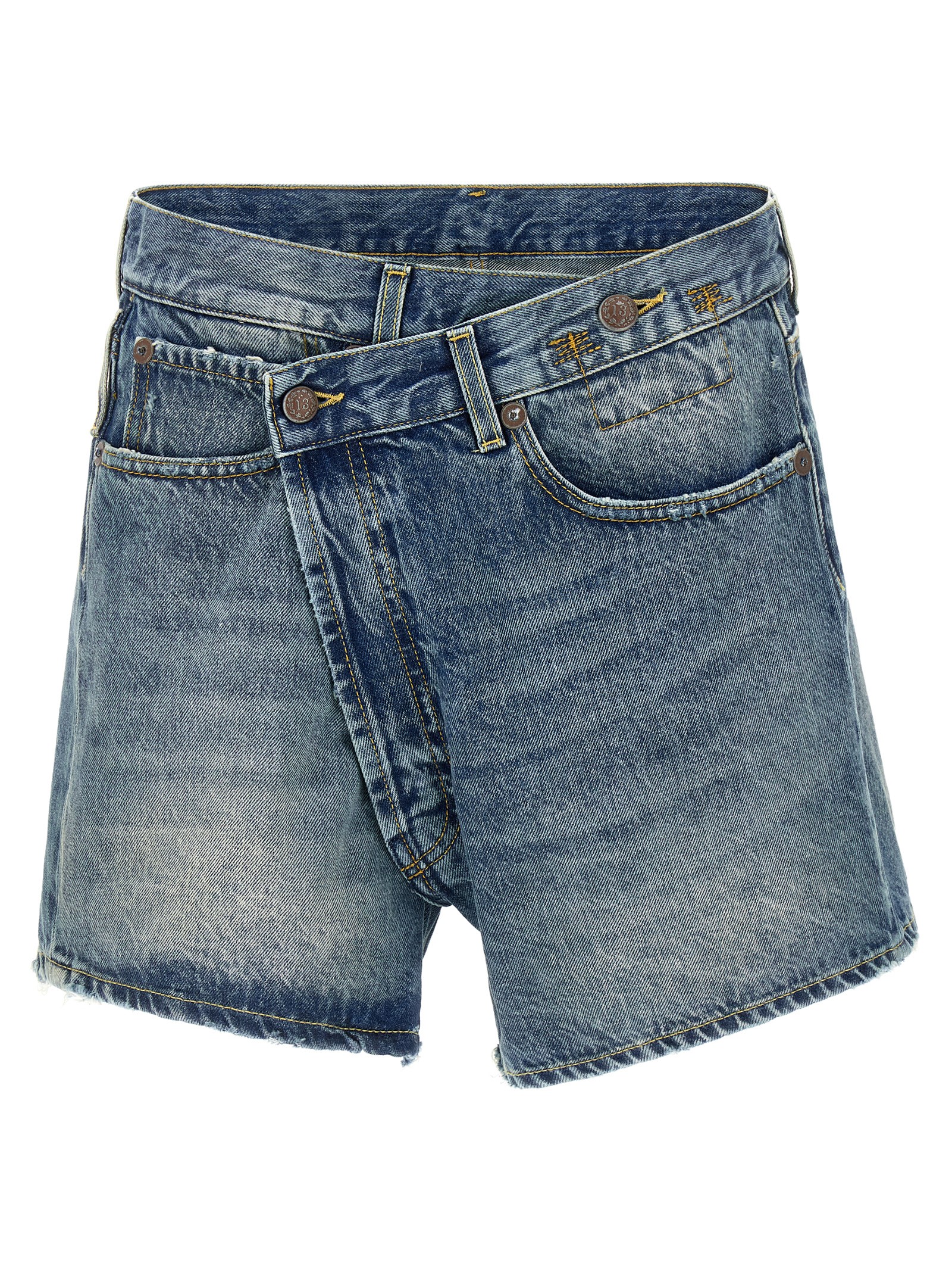 【関税込み】R13 ブラック Crossover デニムショートパンツ Crossover' shorts (R13/ショートパンツ) | R13（アール