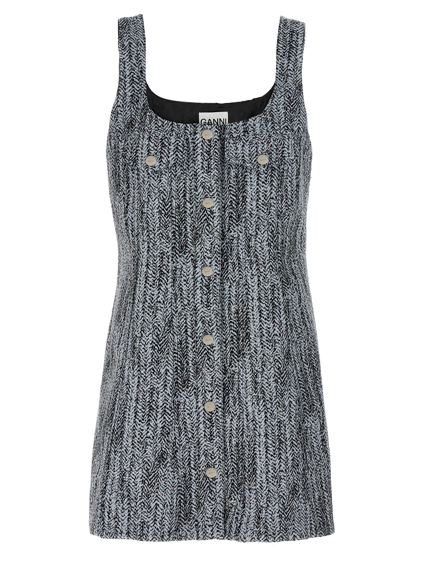 Tweed dress W0186371 (GANNI / ワンピース・ドレス・オールインワン ) | GANNI (ガニー)