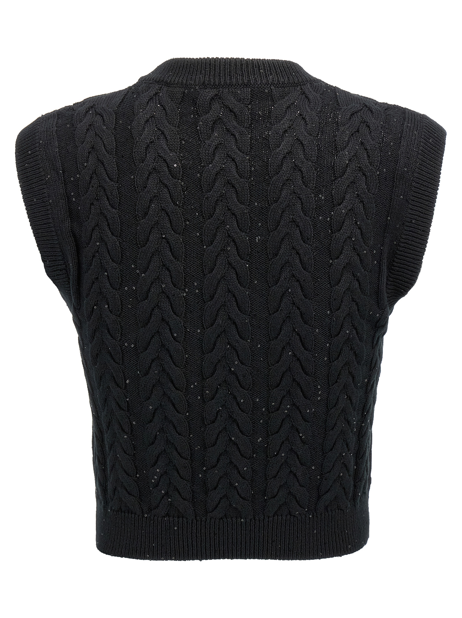 Double Cable Dazzling Vest MDV798130C101 (Brunello Cucinelli / ニット・セーター・カーディガン ) | Brunello Cucinelli (ブルネロ・クチネリ)(1)