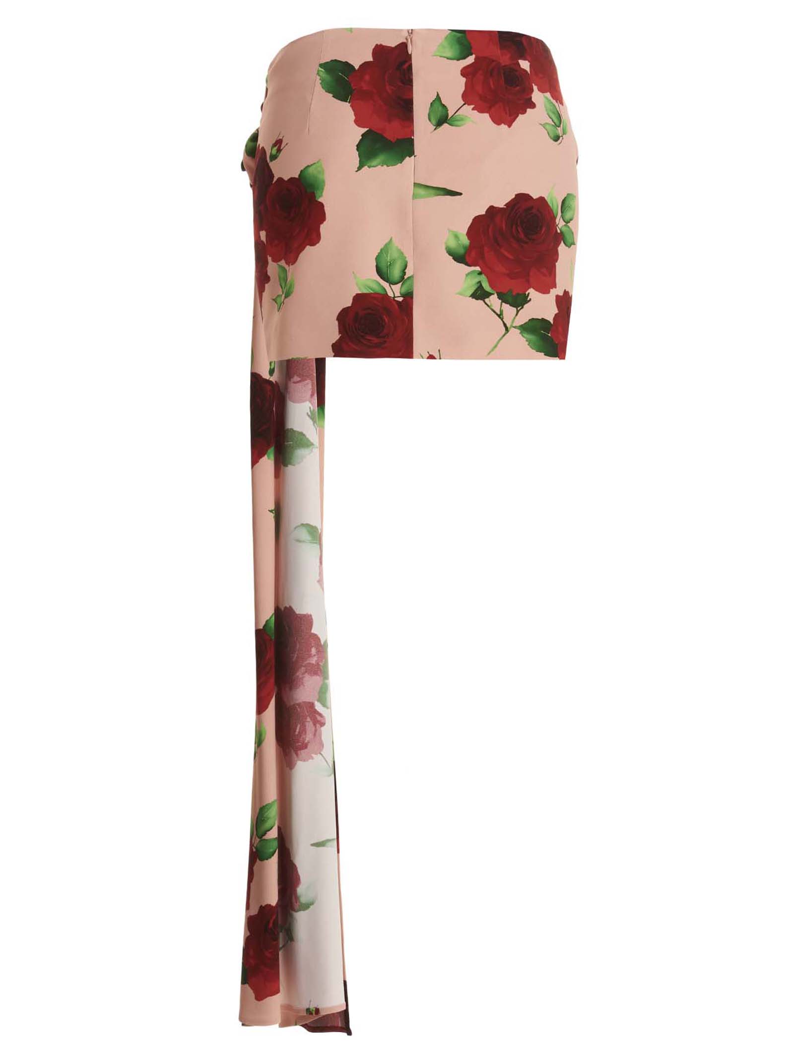 Floral printed miniskirt 189423PINKPRINT (MAGDA BUTRYM / スカート ) | MAGDA BUTRYM (マグダブトリム)(1)