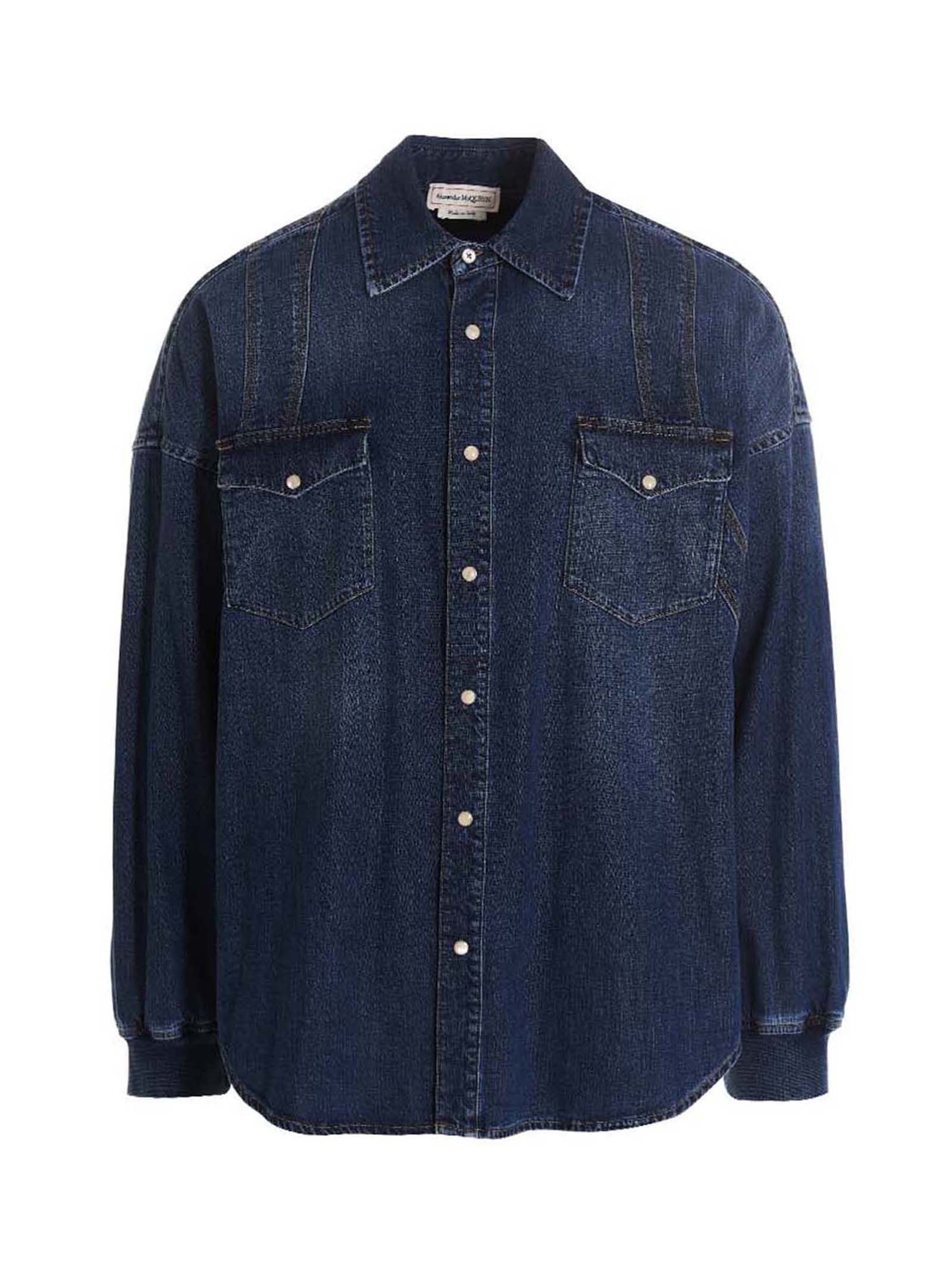 Camicia denim 735255QUY824001 (Alexander McQUEEN / シャツ・ブラウス ) | Alexander McQUEEN (アレキサンダー・マックイーン)