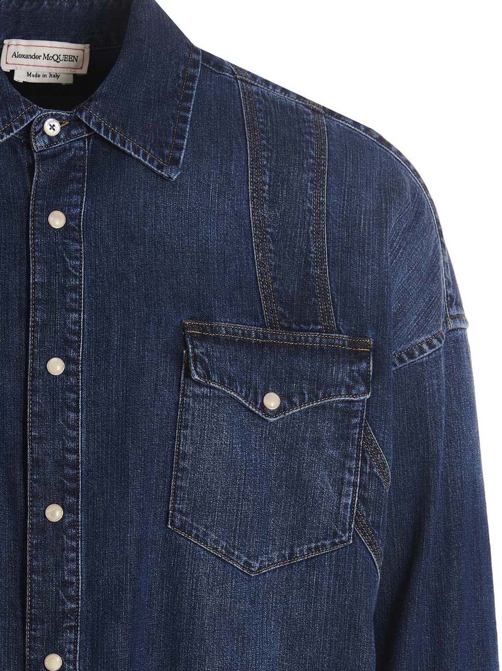 Camicia denim 735255QUY824001 (Alexander McQUEEN / シャツ・ブラウス ) | Alexander McQUEEN (アレキサンダー・マックイーン)(2)