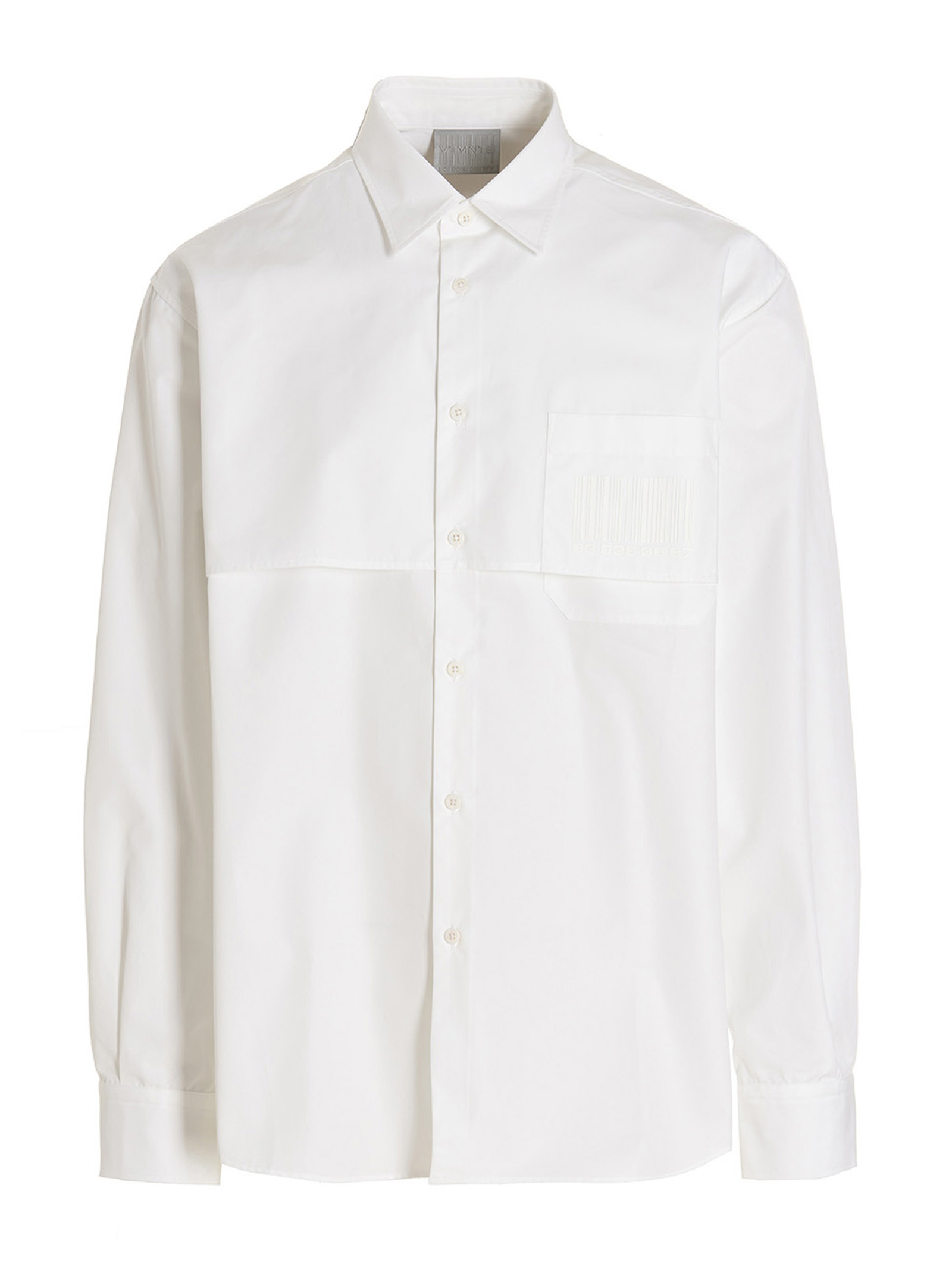 'Barcode' shirt VL16SH300WWHITE (VTMNTS / シャツ・ブラウス ) | VTMNTS (ブイティーエムエヌティーエス)
