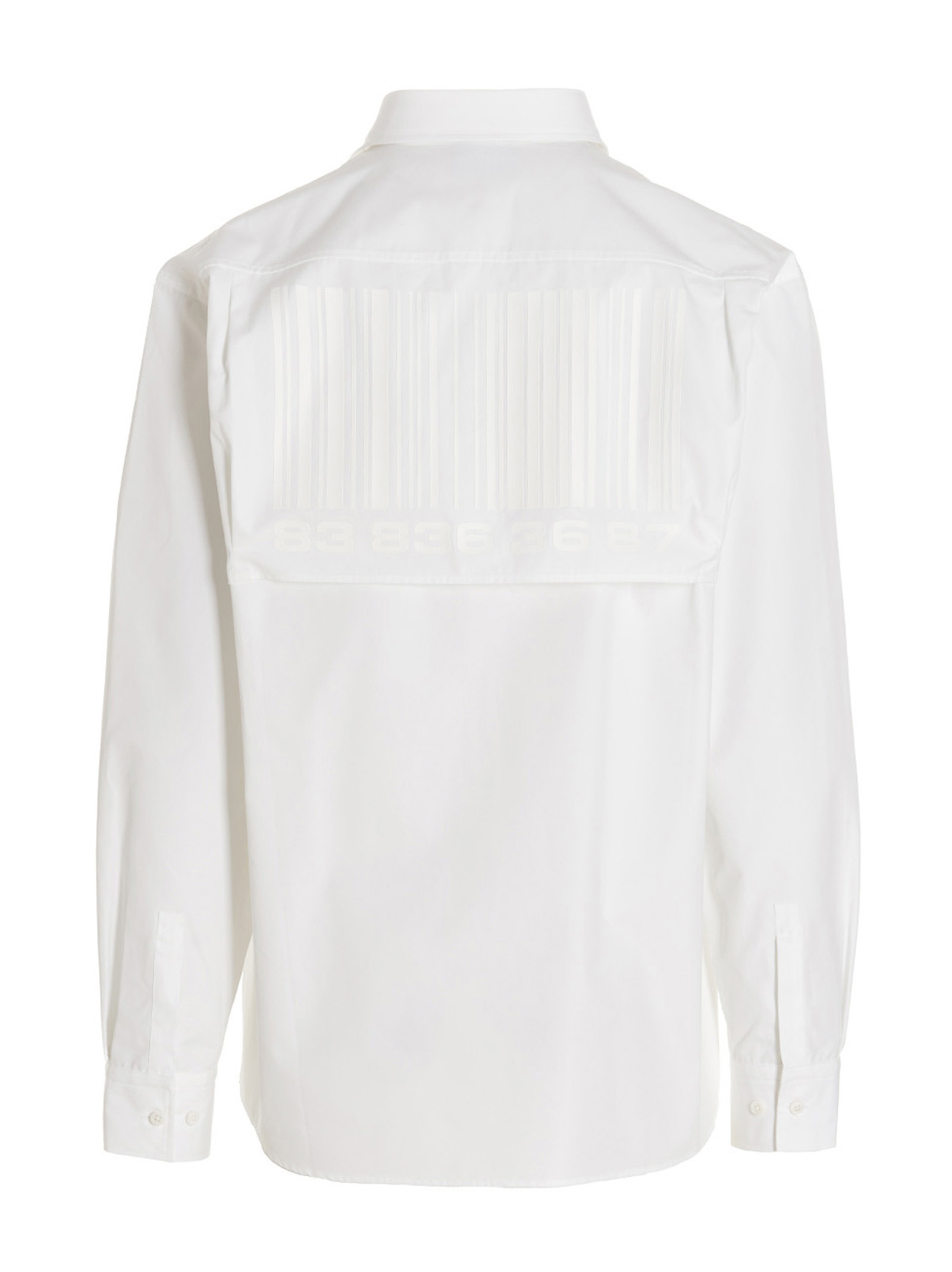 'Barcode' shirt VL16SH300WWHITE (VTMNTS / シャツ・ブラウス ) | VTMNTS (ブイティーエムエヌティーエス)(1)