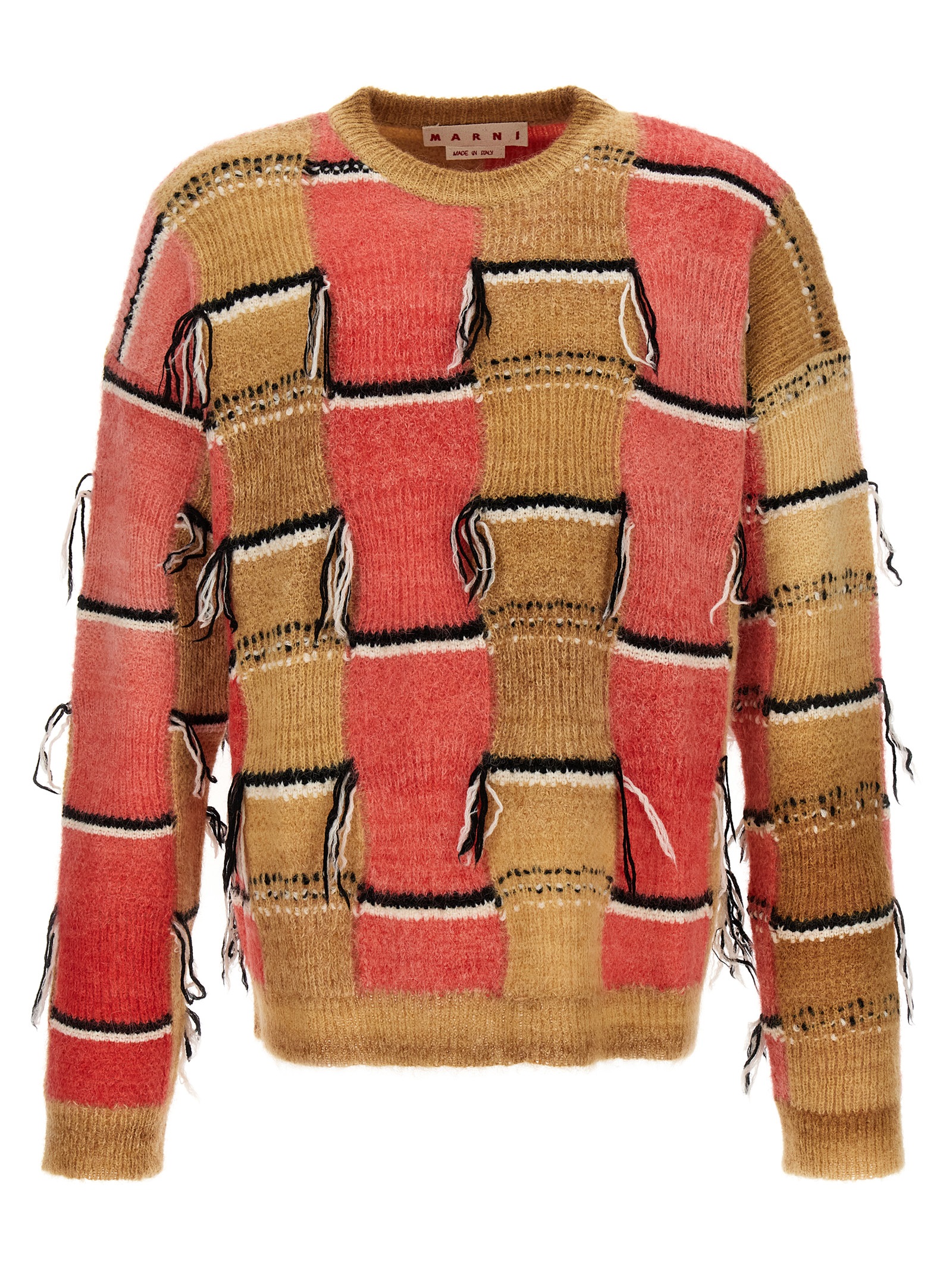 Fringed multicolor sweater GCMG0334Q0UFP402INW34 (Marni / ニット・セーター・カーディガン ) | Marni (マルニ)
