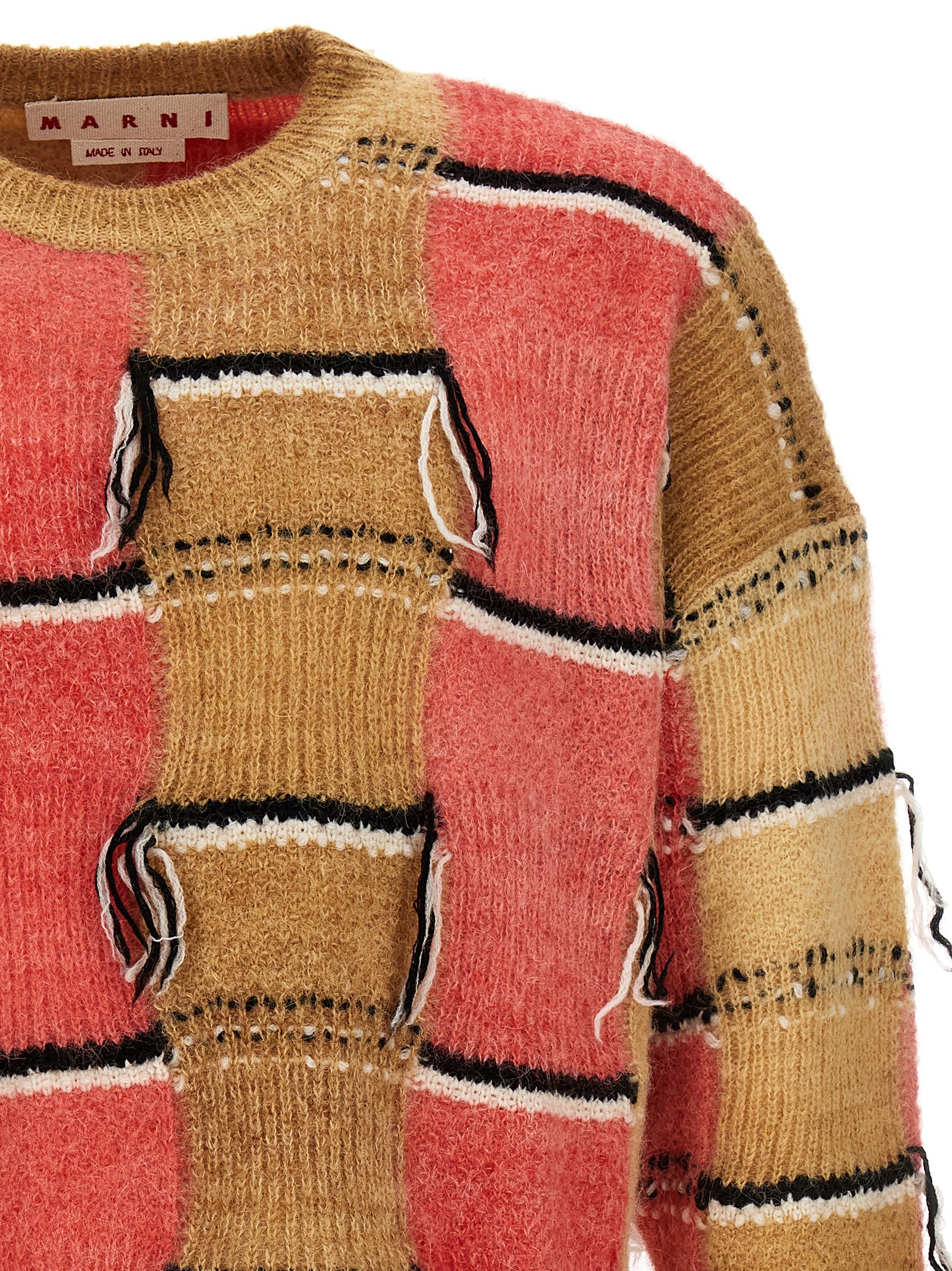Fringed multicolor sweater GCMG0334Q0UFP402INW34 (Marni / ニット・セーター・カーディガン ) | Marni (マルニ)(2)