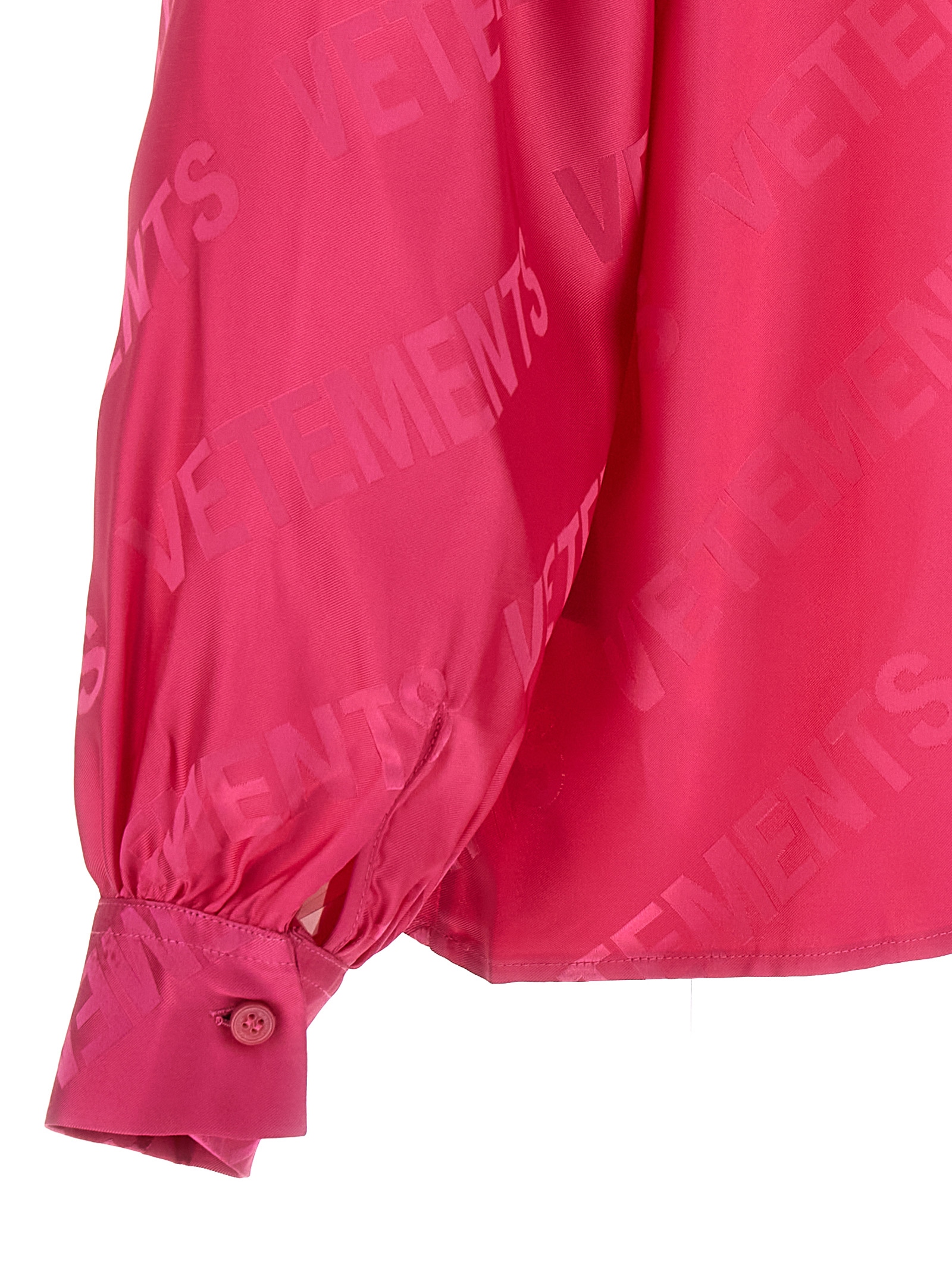 'Monogram' blouse WE54SH100HHOTPINK (VETEMENTS / シャツ・ブラウス ) | VETEMENTS (ヴェトモン)(3)