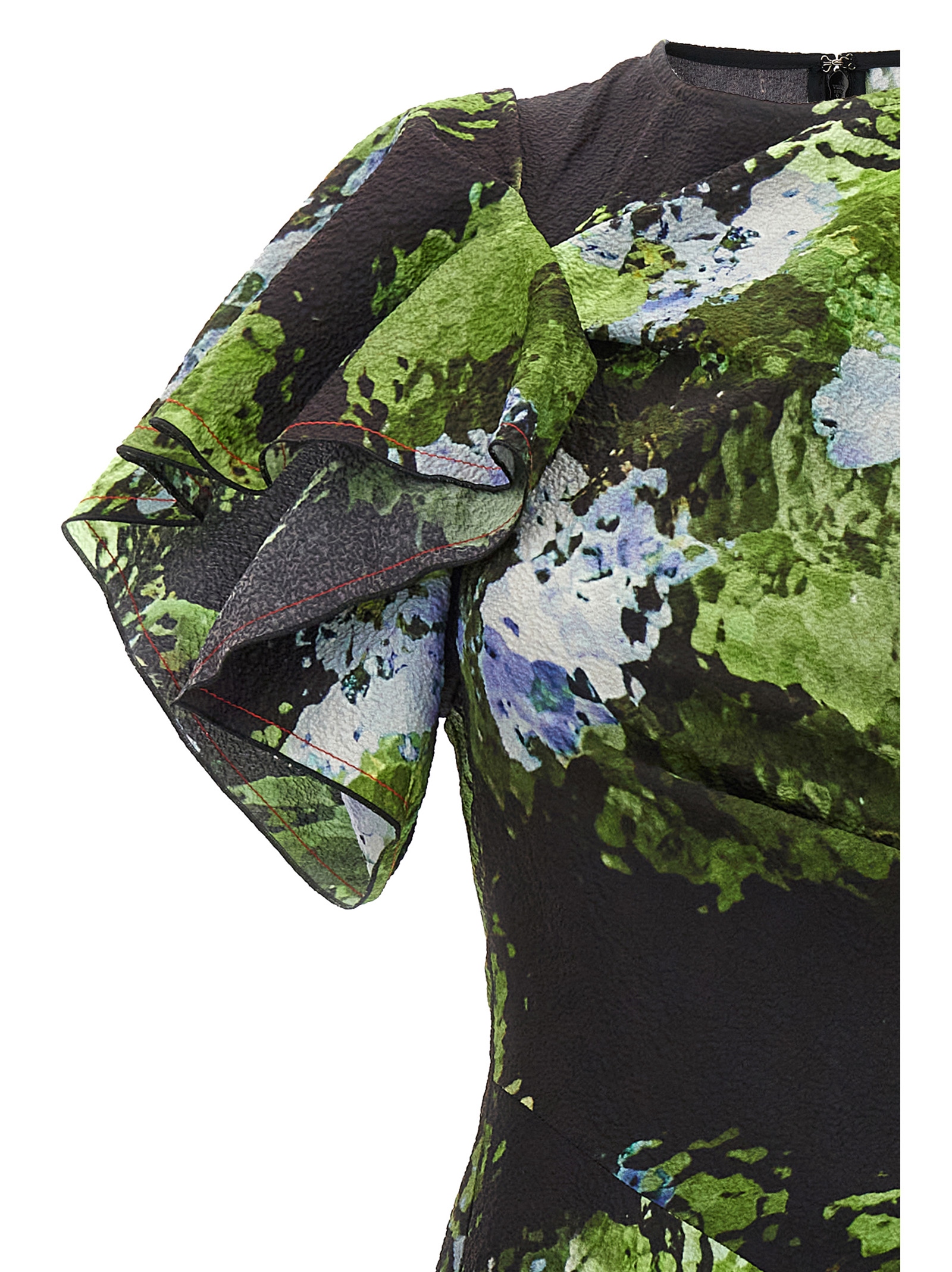 Floral printed dress 1124WDR005199ABLACKFROST (VICTORIA BECKHAM / ワンピース・ドレス・オールインワン ) | VICTORIA BECKHAM (ヴィクトリア ベッカム)(2)