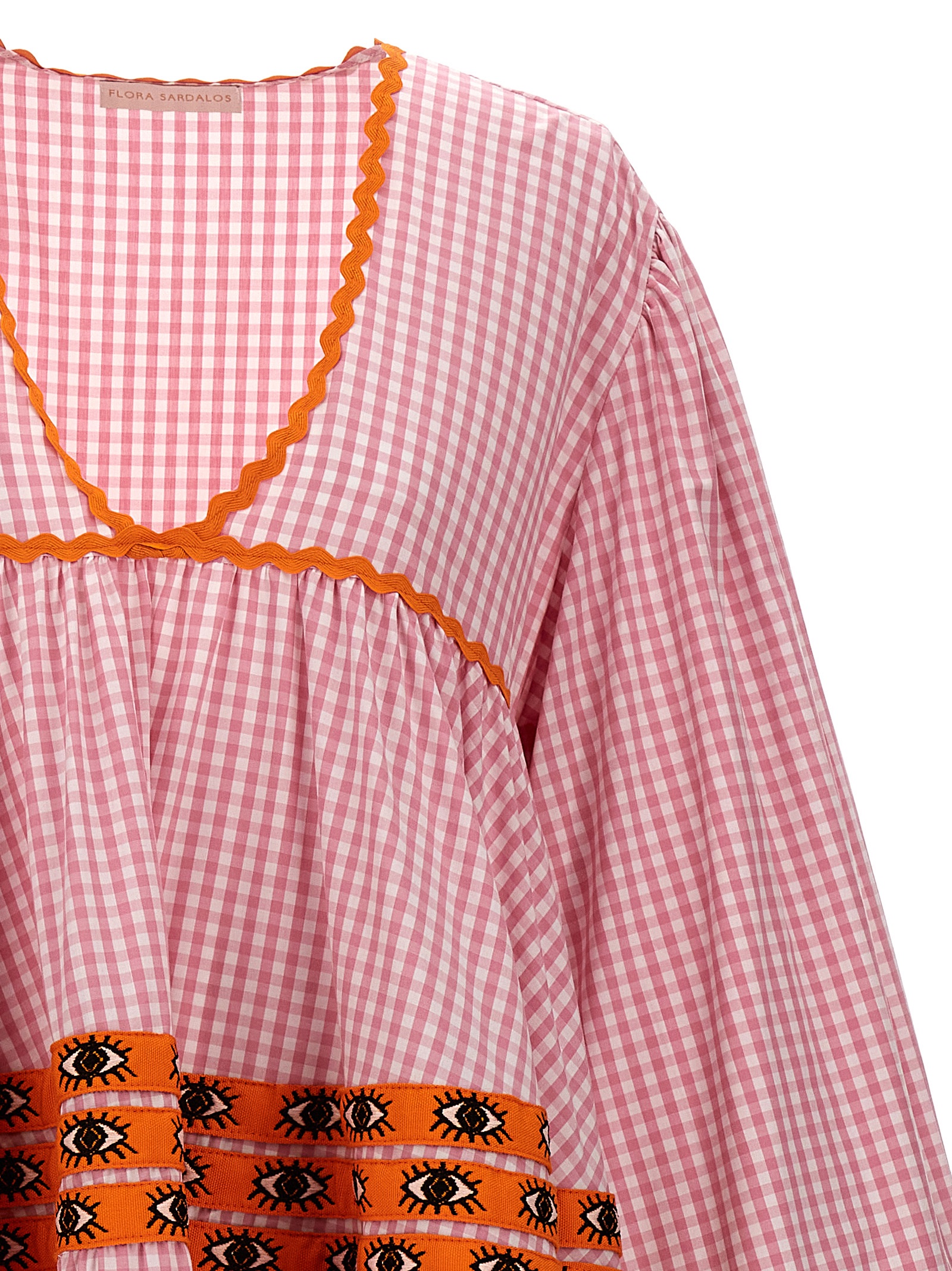 'Ydra' dress HYDRA324PINKCHECKORANGEEYES (FLORA SARDALOS / ワンピース・ドレス・オールインワン ) | FLORA SARDALOS (フローラ サルダロス)(2)