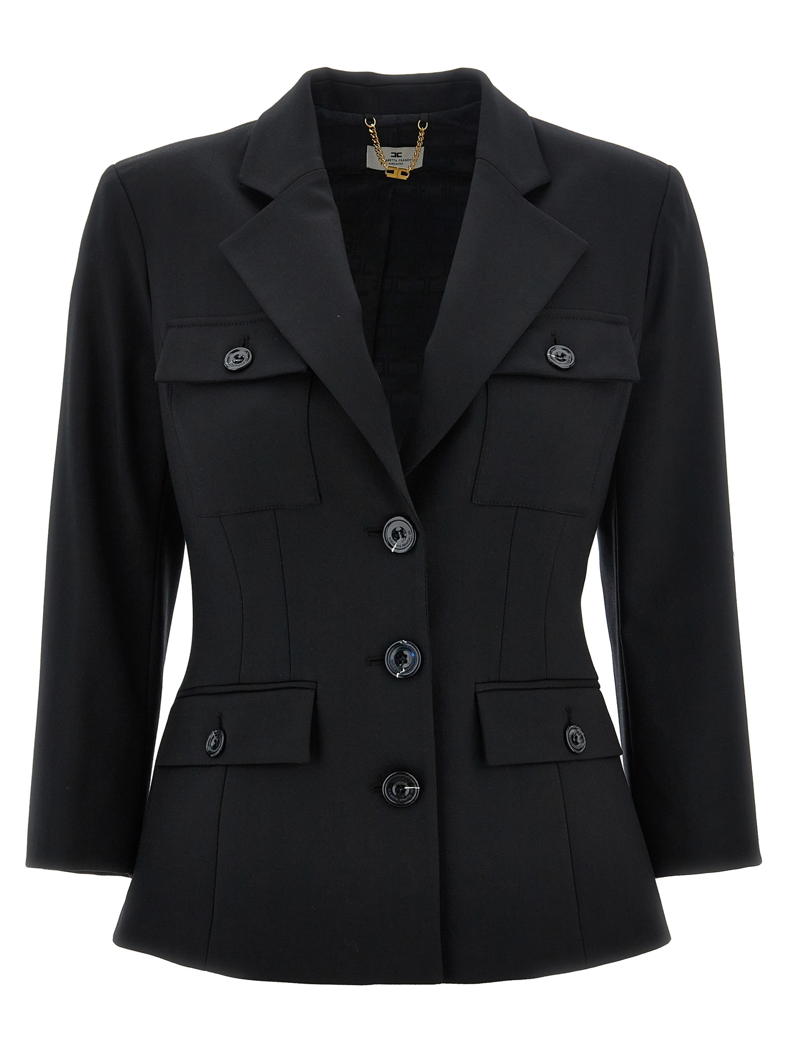 Single-breasted blazer GI10747E2110 (Elisabetta Franchi / スーツ・ジャケット ) | Elisabetta Franchi (エリザベッタ フランキ)