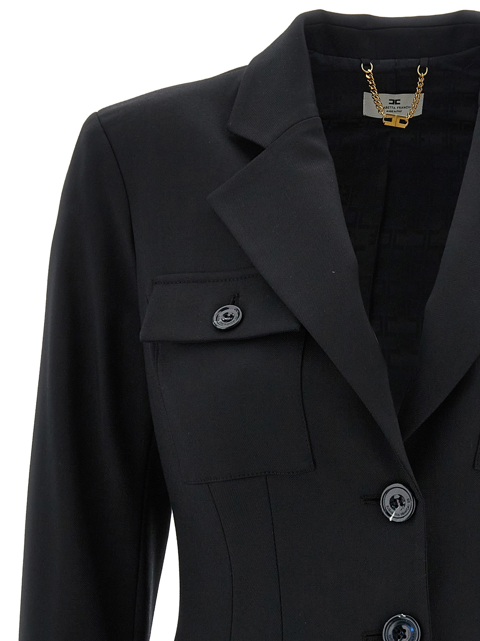 Single-breasted blazer GI10747E2110 (Elisabetta Franchi / スーツ・ジャケット ) | Elisabetta Franchi (エリザベッタ フランキ)(2)