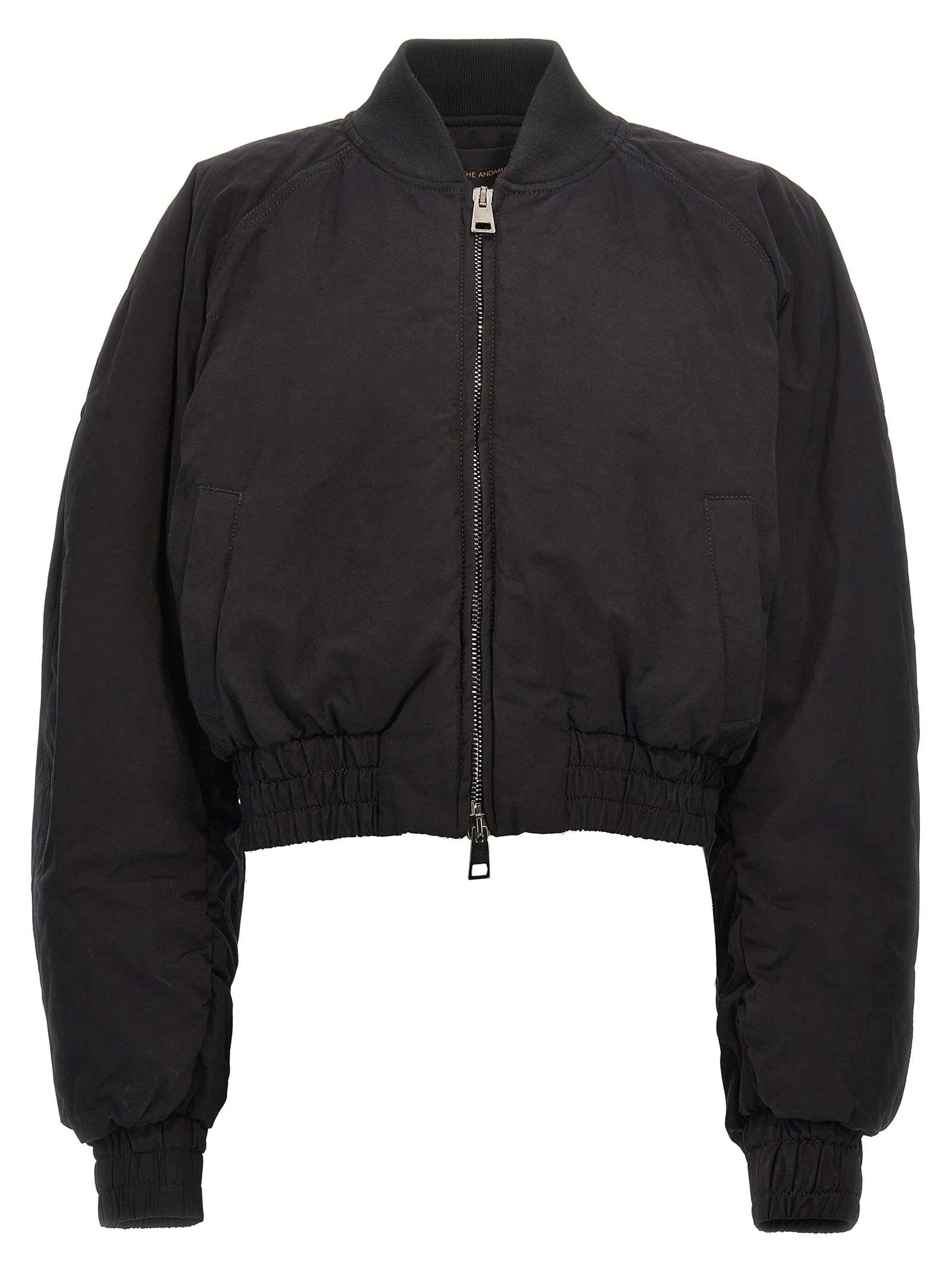 'Sierra' cropped bomber jacket T162015ATNC171BLACK (THE ANDAMANE / カジュアルジャケット・ベスト ) | THE ANDAMANE (アンダマン)