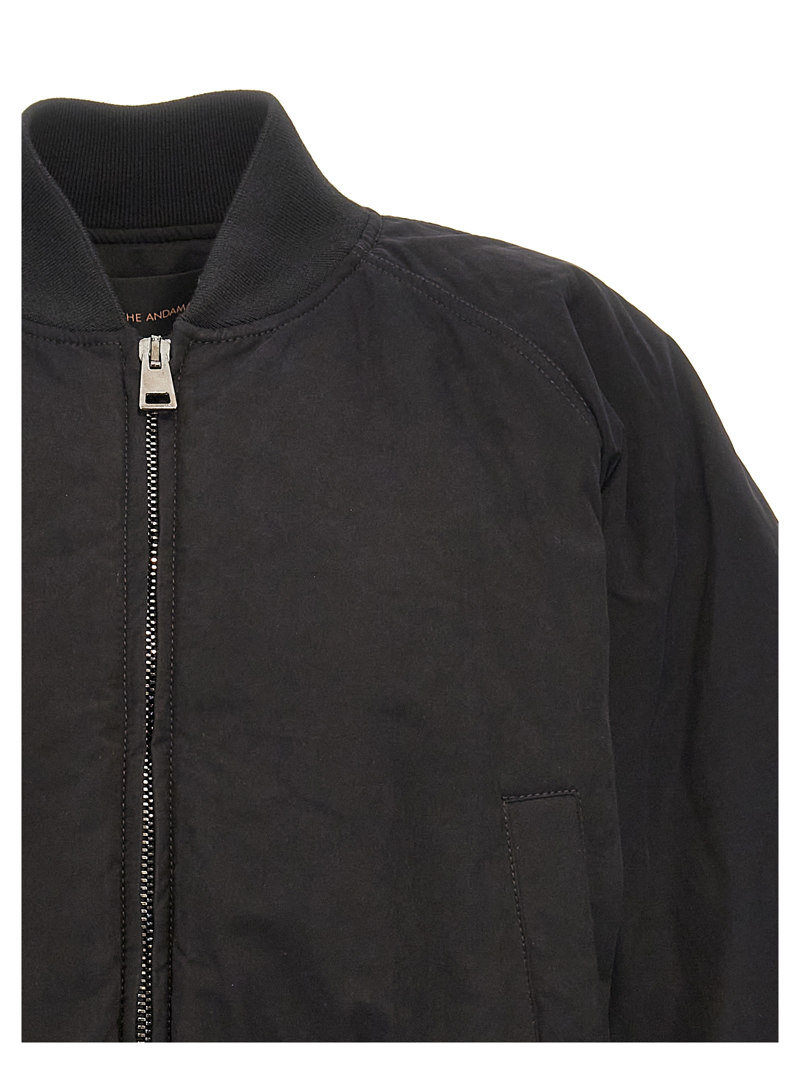'Sierra' cropped bomber jacket T162015ATNC171BLACK (THE ANDAMANE / カジュアルジャケット・ベスト ) | THE ANDAMANE (アンダマン)(2)