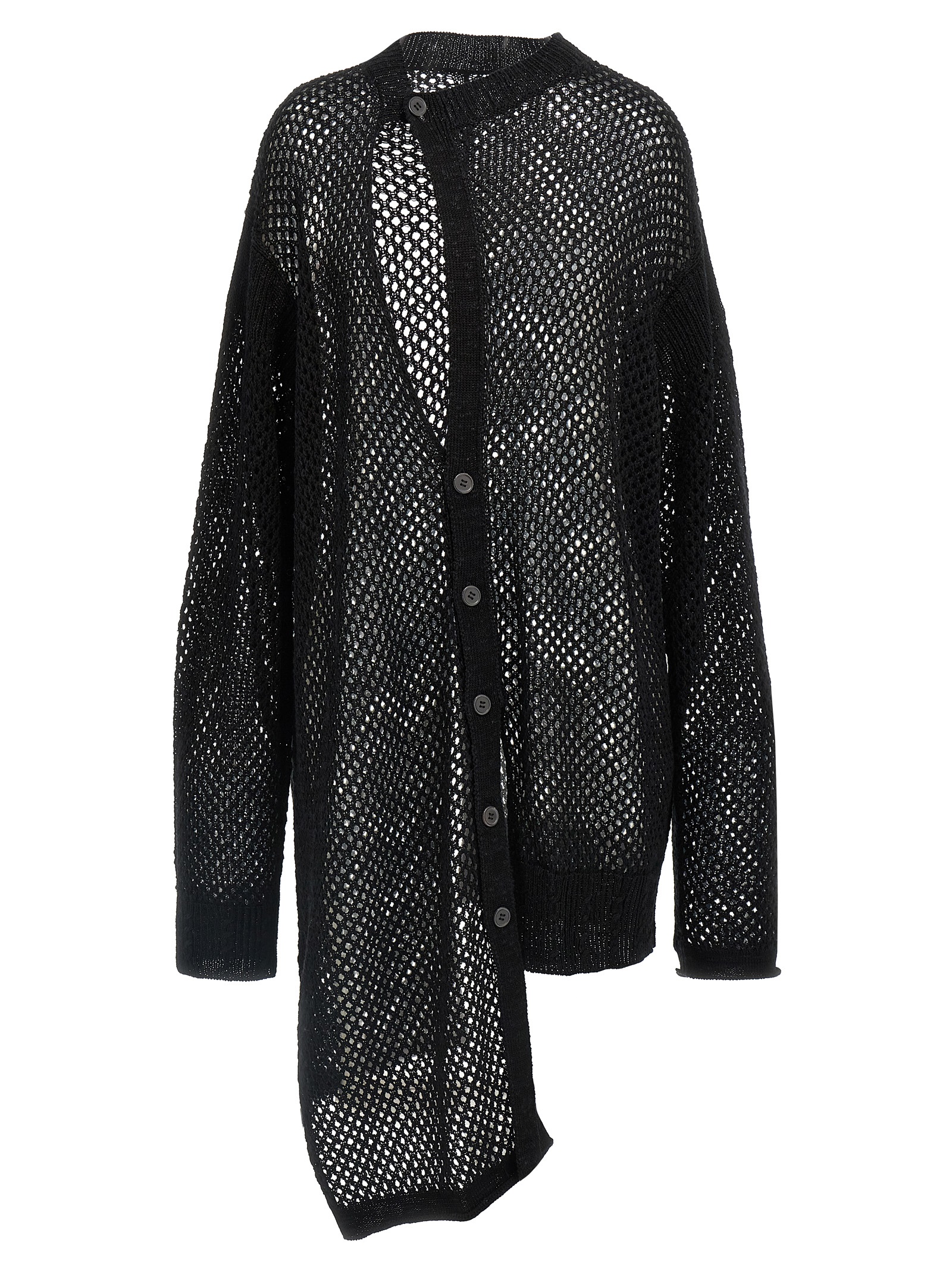 Asymmetrical cardigan HPK75095BLACK2 (Yohji Yamamoto / ニット・セーター・カーディガン ) | Yohji Yamamoto (ヨウジヤマモト)
