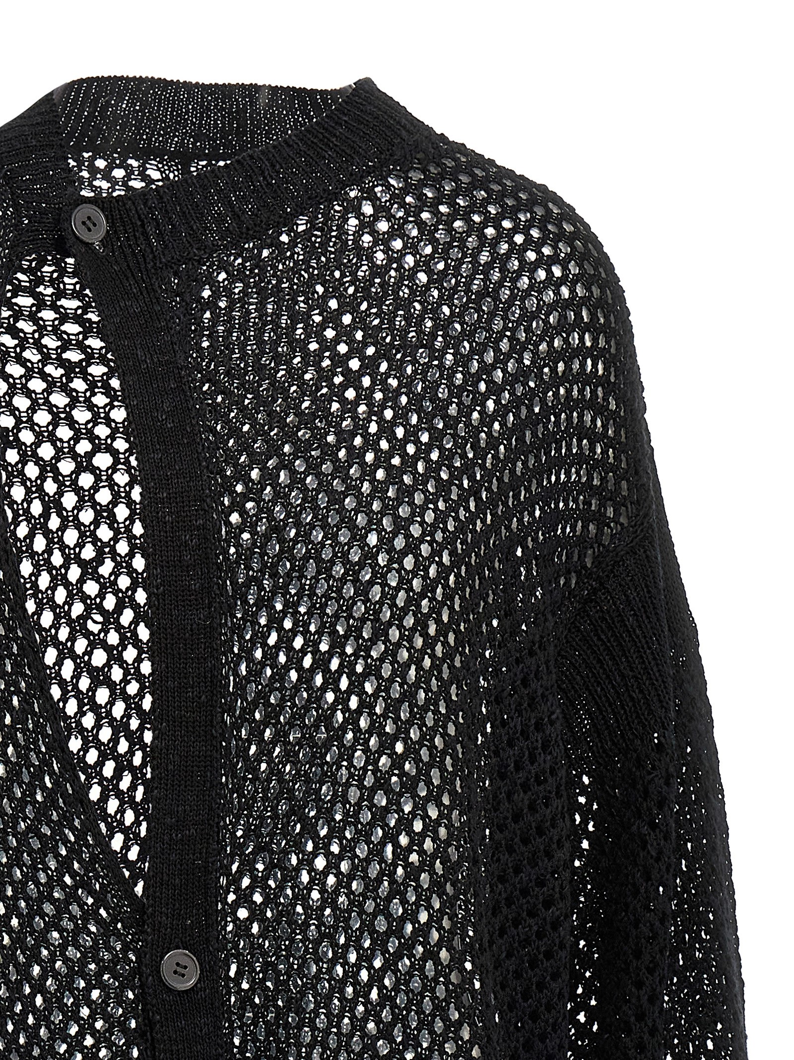 Asymmetrical cardigan HPK75095BLACK2 (Yohji Yamamoto / ニット・セーター・カーディガン ) | Yohji Yamamoto (ヨウジヤマモト)(2)