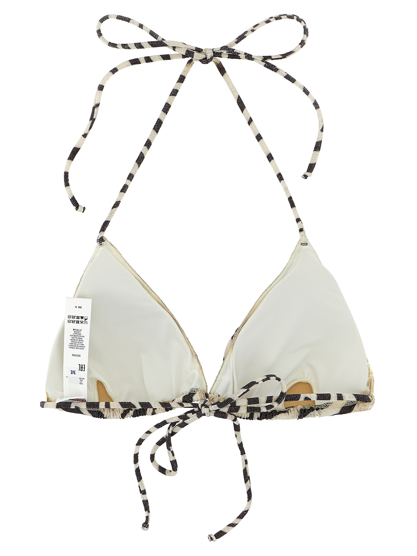 'Leah' bikini top LEAHLUREXZEBRACOLOR11 (MC2 SAINT BARTH / スイムウェア ) | MC2 SAINT BARTH (エムシーツーセイントバース)(1)